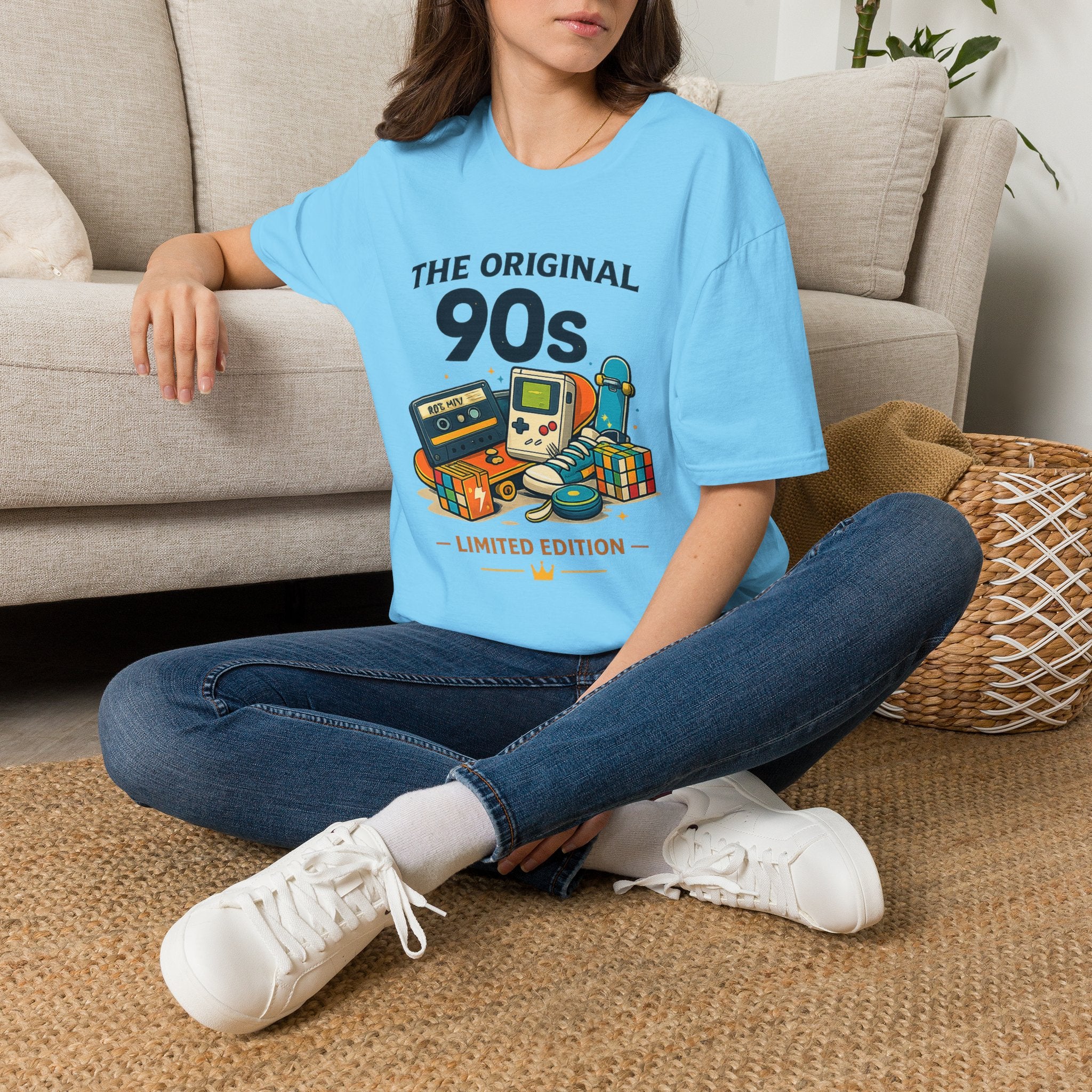 90s Retro Tee — "The Original 90s" Vintage Gaming & Nostalgia Graphic T-Shirt