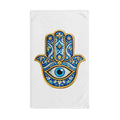 Hamsa Hand Towel - Blue Evil Eye Decorative Hand Towel for Kitchen & Bath