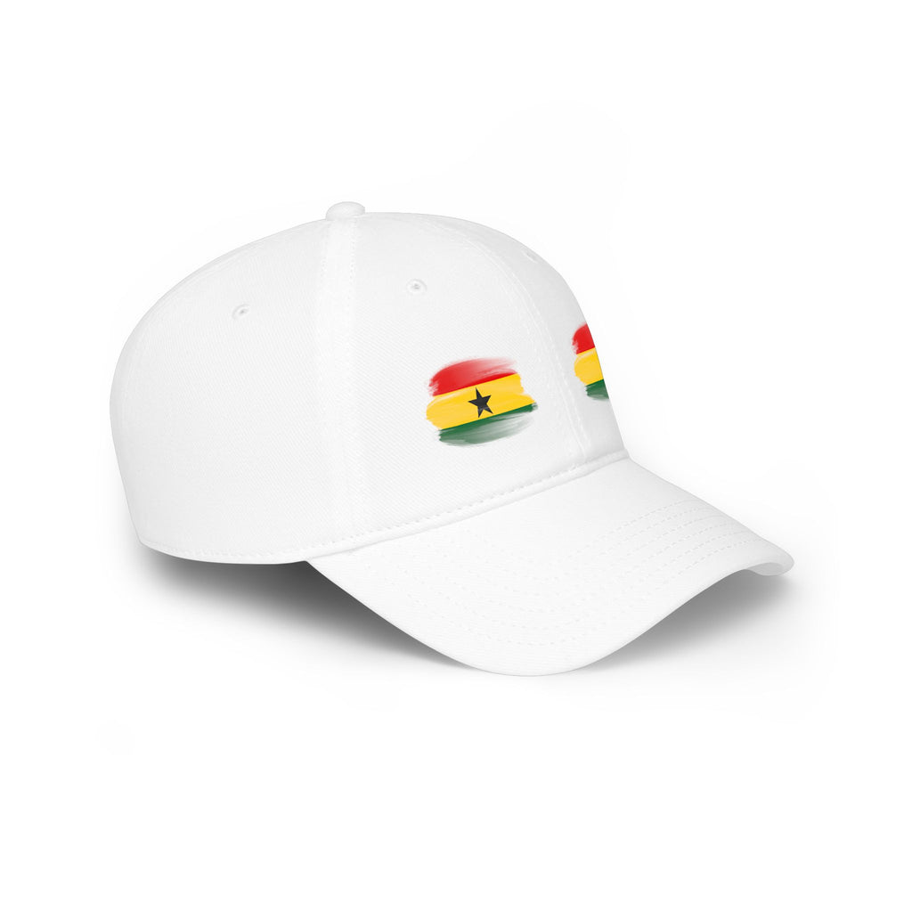 Ghana Baseball Cap — Ghana Flag Watercolor Eye Design
