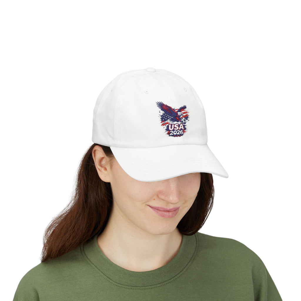 USA 2026 Eagle Dad Cap – Patriotic American Flag Baseball Hat