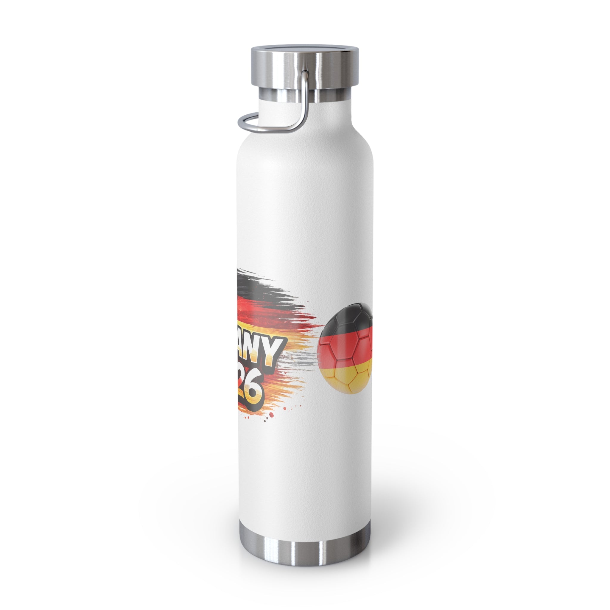 Germany 2026 Soccer Water Bottle — 22oz Insulated Travel Flask