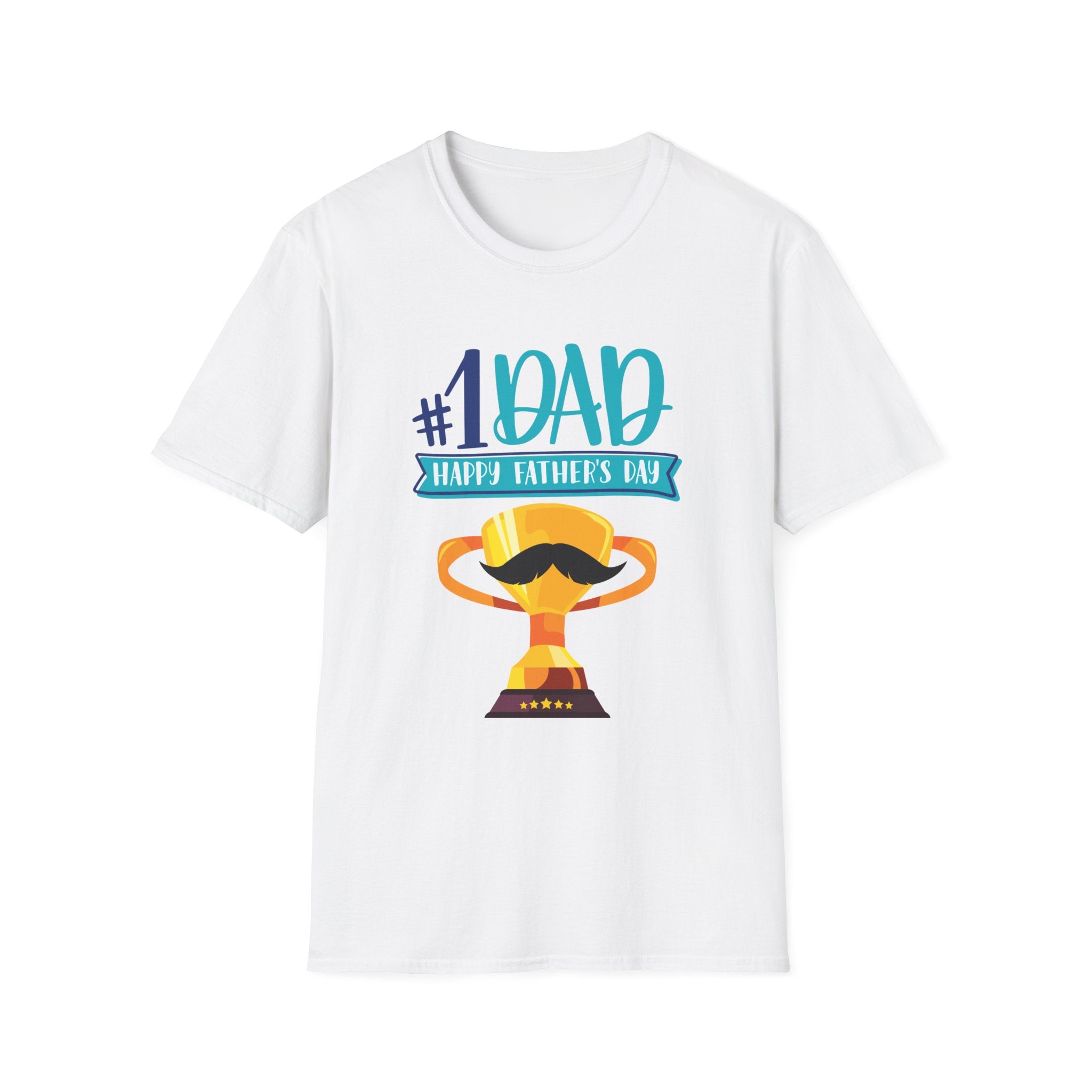 #1 Dad Trophy T-Shirt - Happy Father's Day Graphic Tee