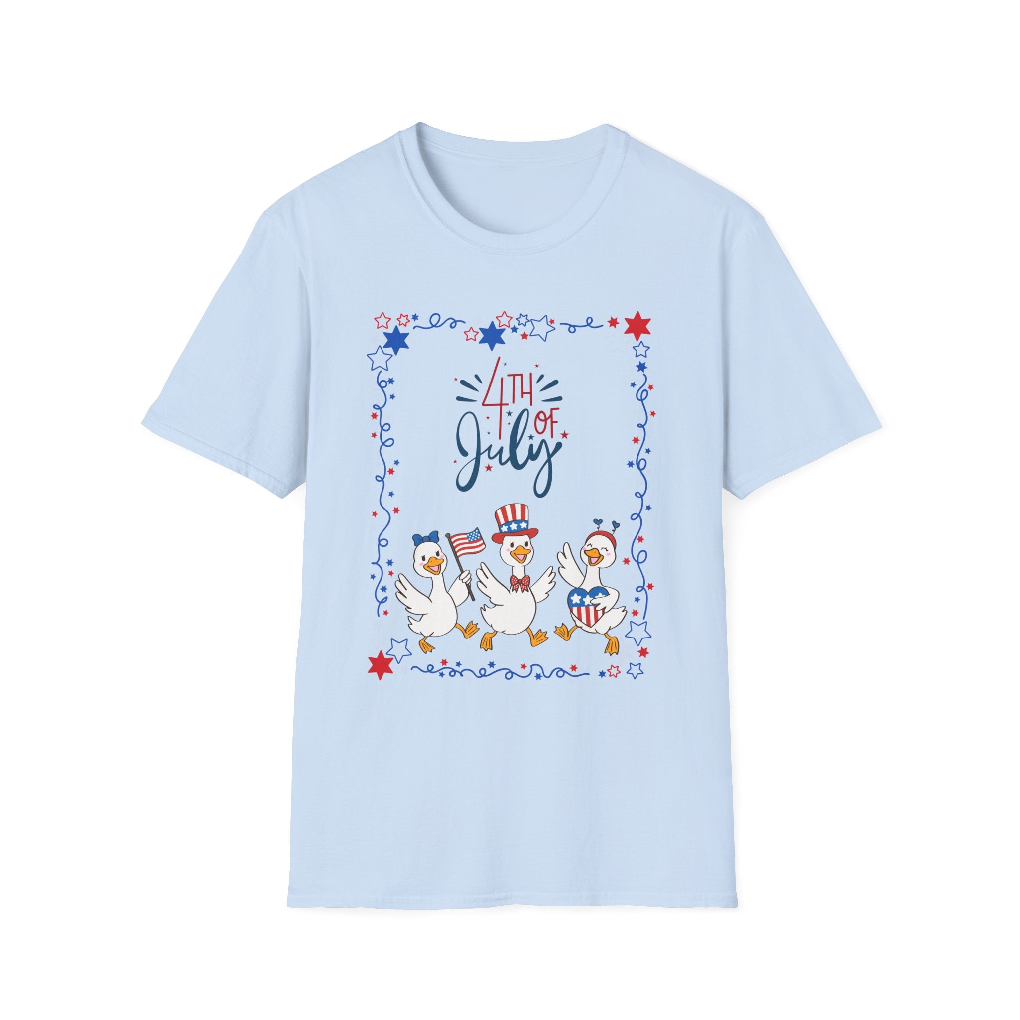 4th of July Ducks T-Shirt — Patriotic Independence Day Tee
