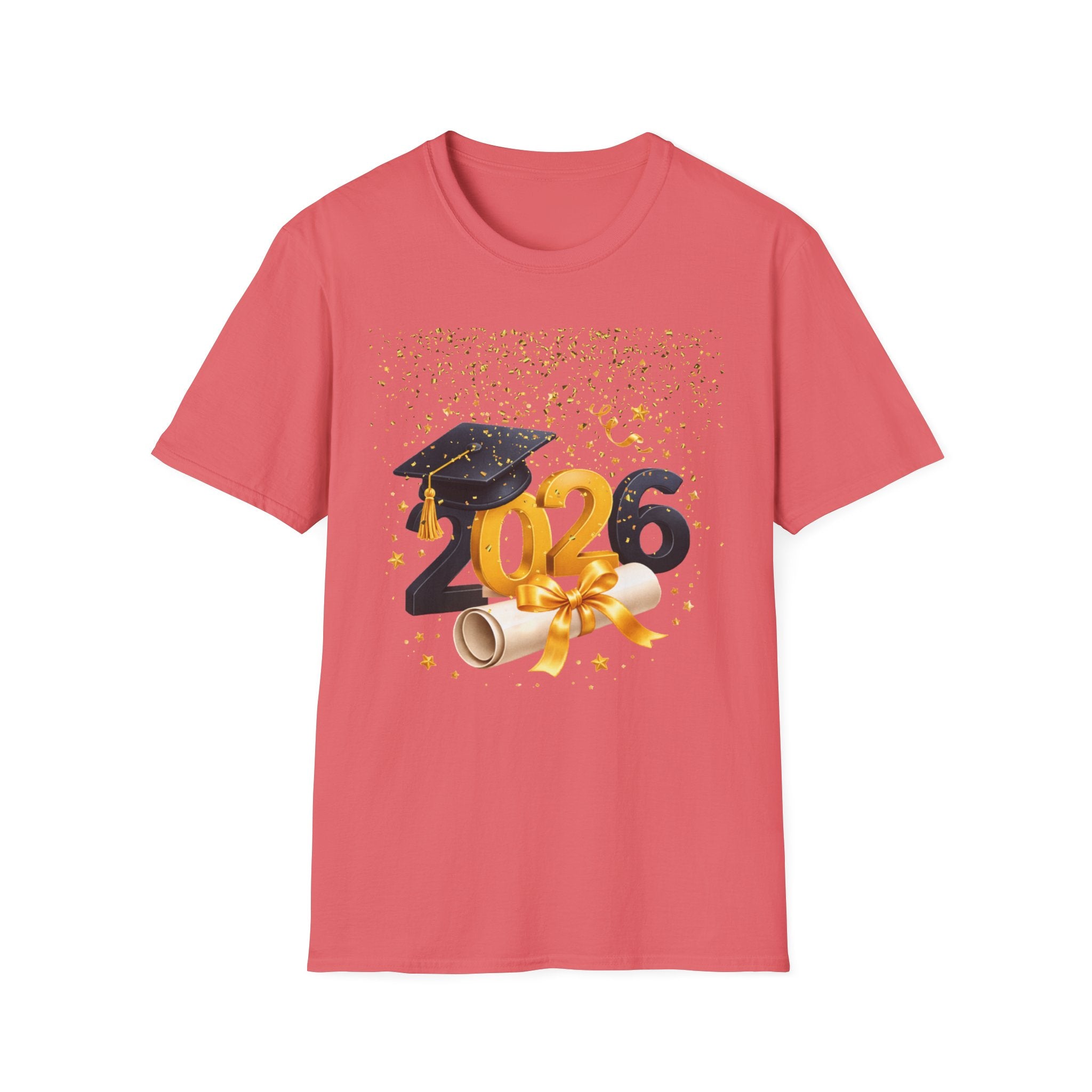 2026 Graduation T-Shirt – Class of 2026 Cap & Diploma Celebration Tee