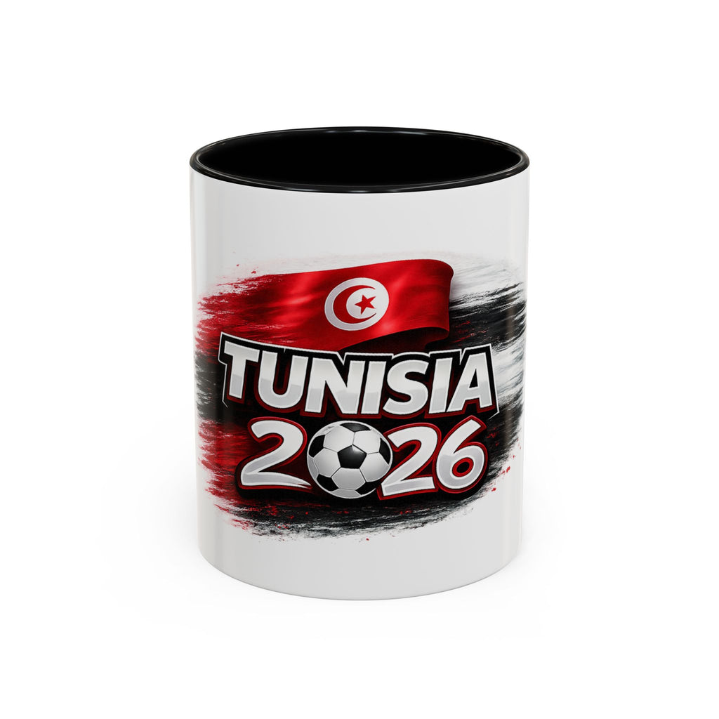 Tunisia 2026 Soccer Fan Coffee Mug — Tunisian Flag Accent (11/15oz)