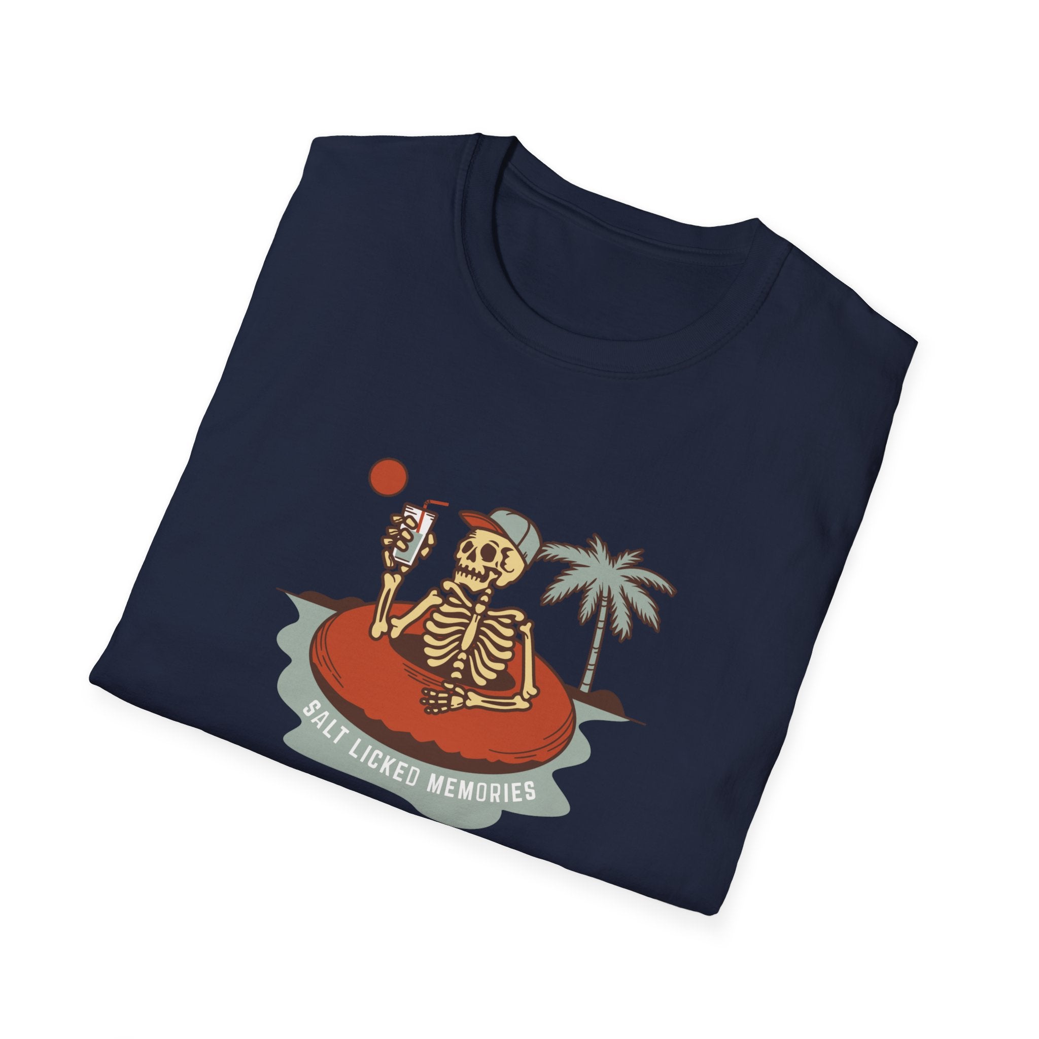 Hello Summer Skeleton T-Shirt — Retro Beach Vacation Tee