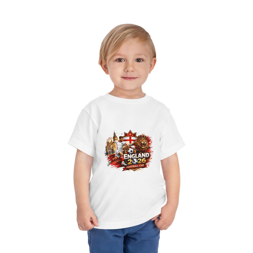 England Football Toddler Tee — Lion Crest & St George Flags