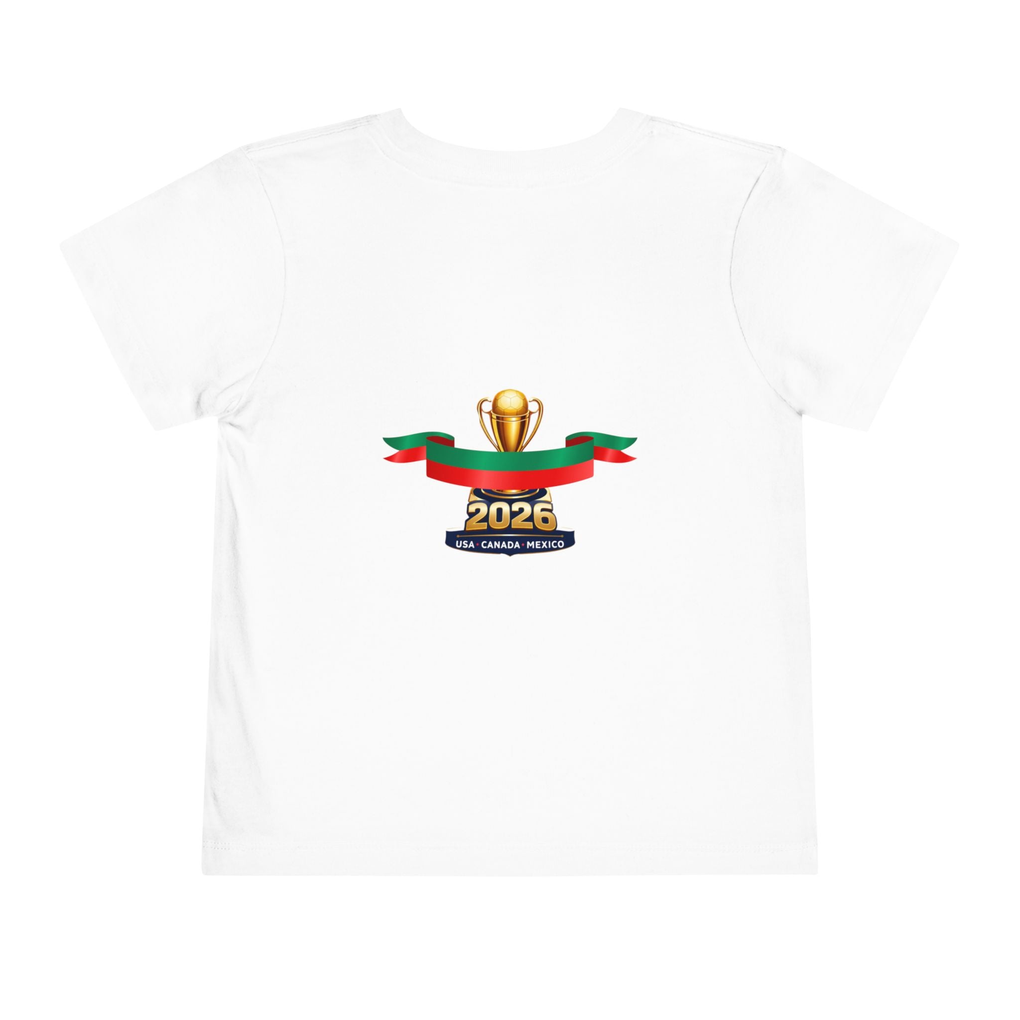 Portugal 2026 Toddler Soccer Tee — Cup Trophy & Flags