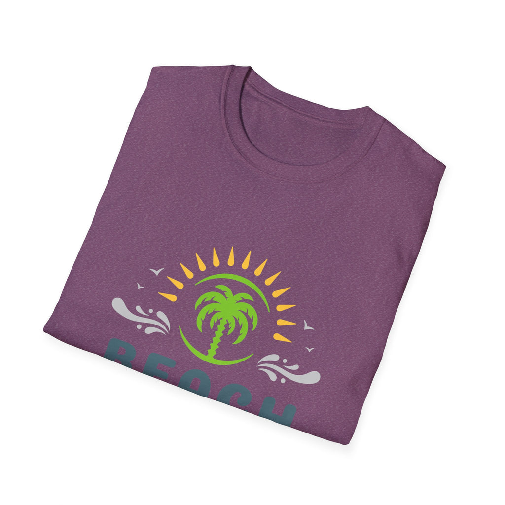 Beach Vacation T-Shirt — Palm Tree Sunset Graphic Tee