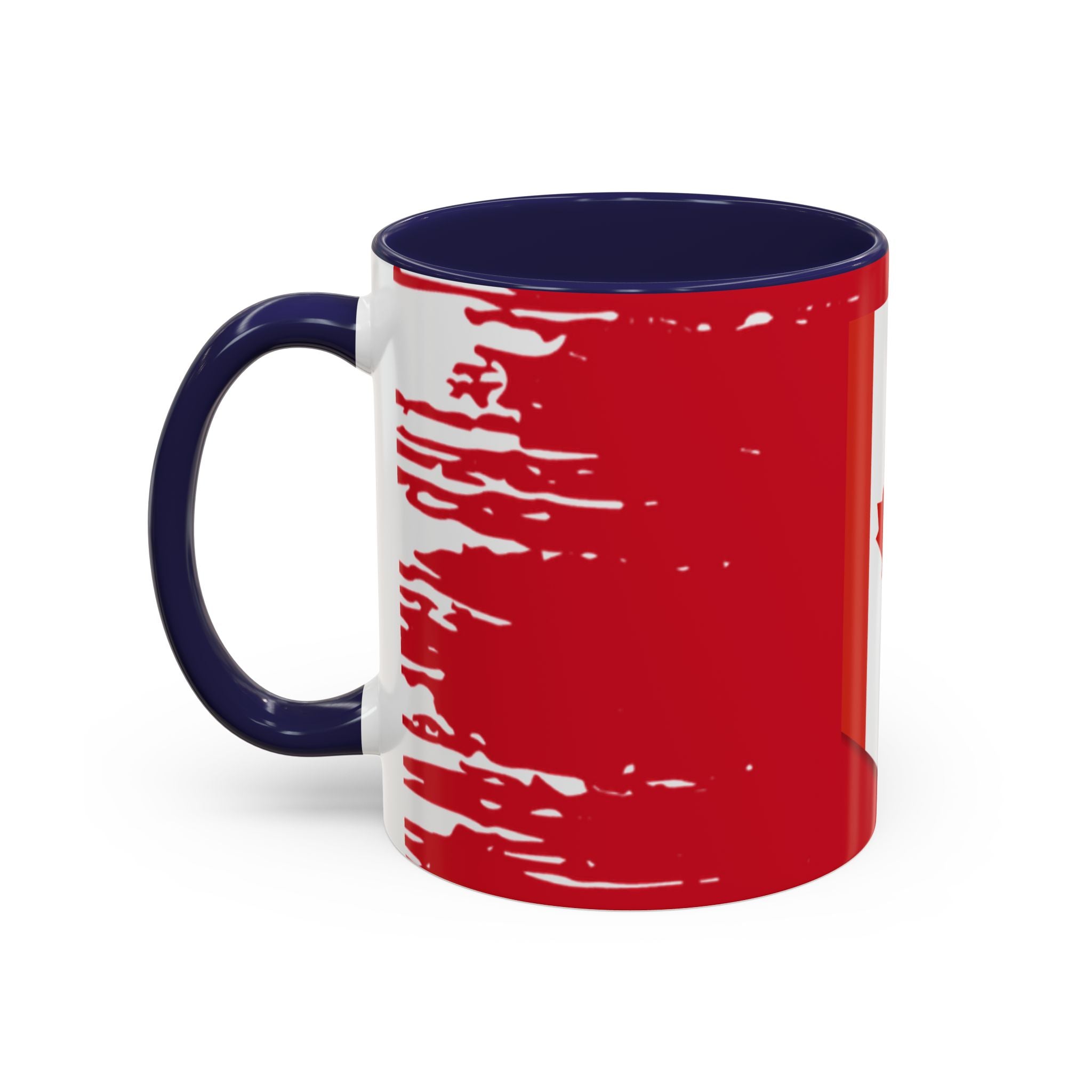 Canada Maple Leaf Accent Coffee Mug – Red Canadian Flag Design (11/15 oz)