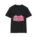 Team Girl Racing T Shirt | Pink Checkered Flags Star Emblem