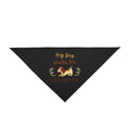 Pet Bandana — "My Dog Walks Me Everyday" Cute Dog Graphic Bandana for Dogs