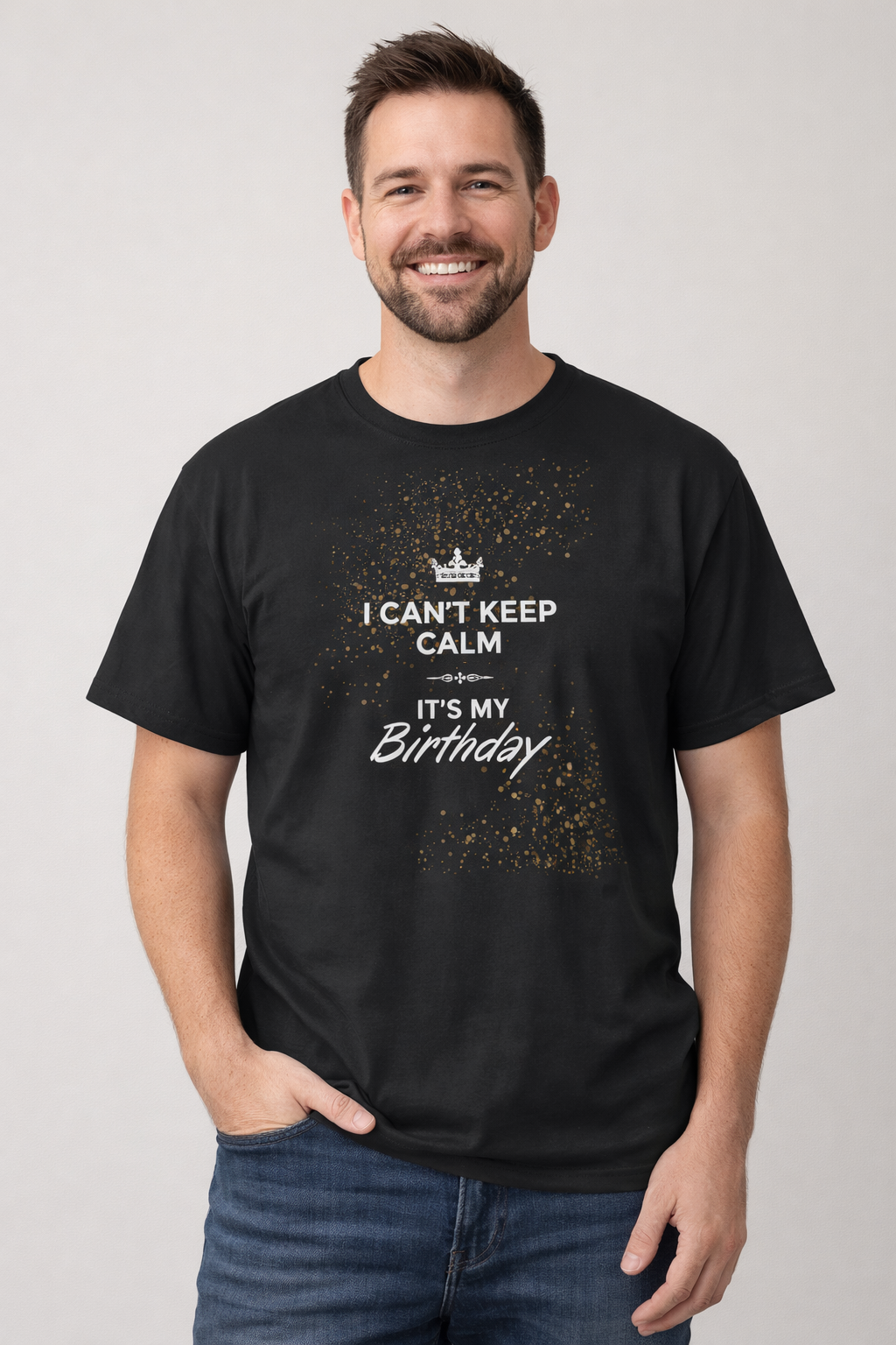 Ican’t keep calm. It’s my birthday. ￼