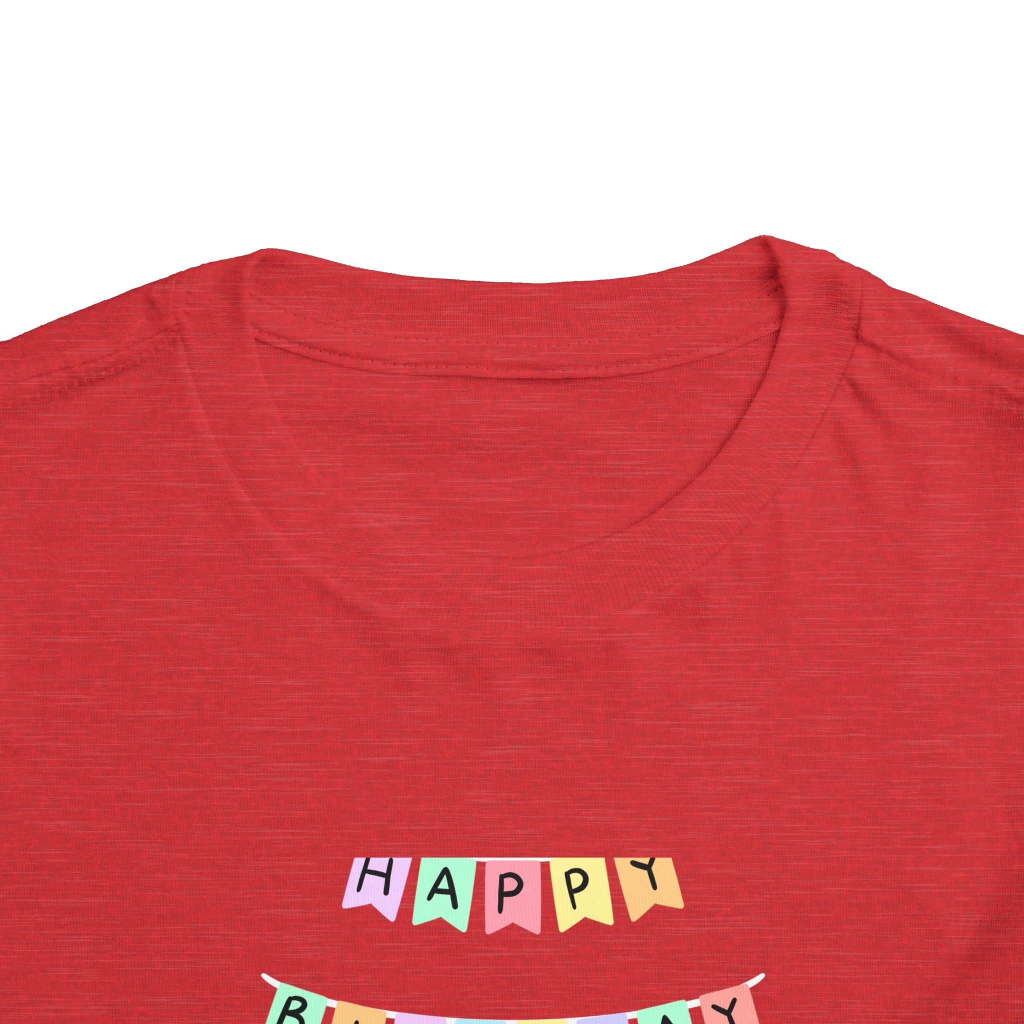 Toddler Birthday Castle Tee — "Happy Birthday" Princess Shirt