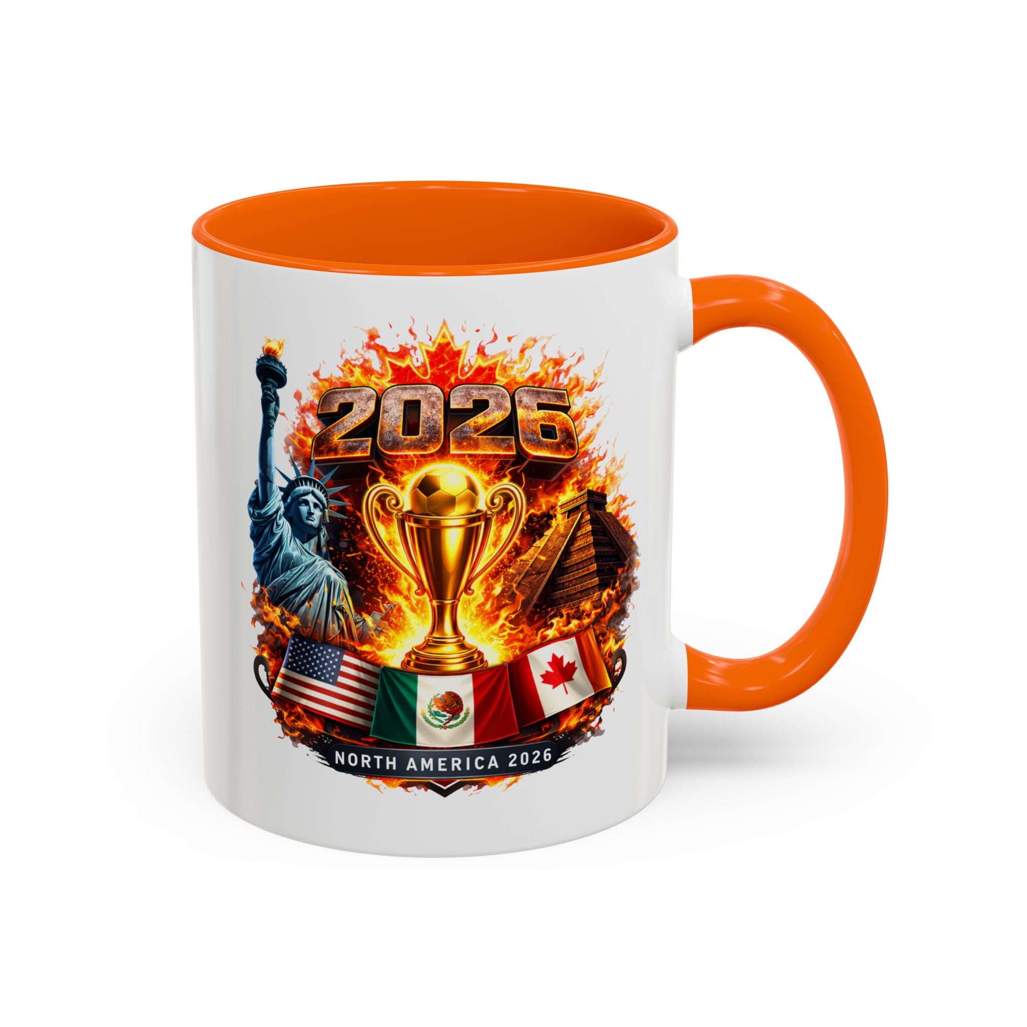 2026 North America Championship Coffee Mug — Trophy & Flags Accent Mug