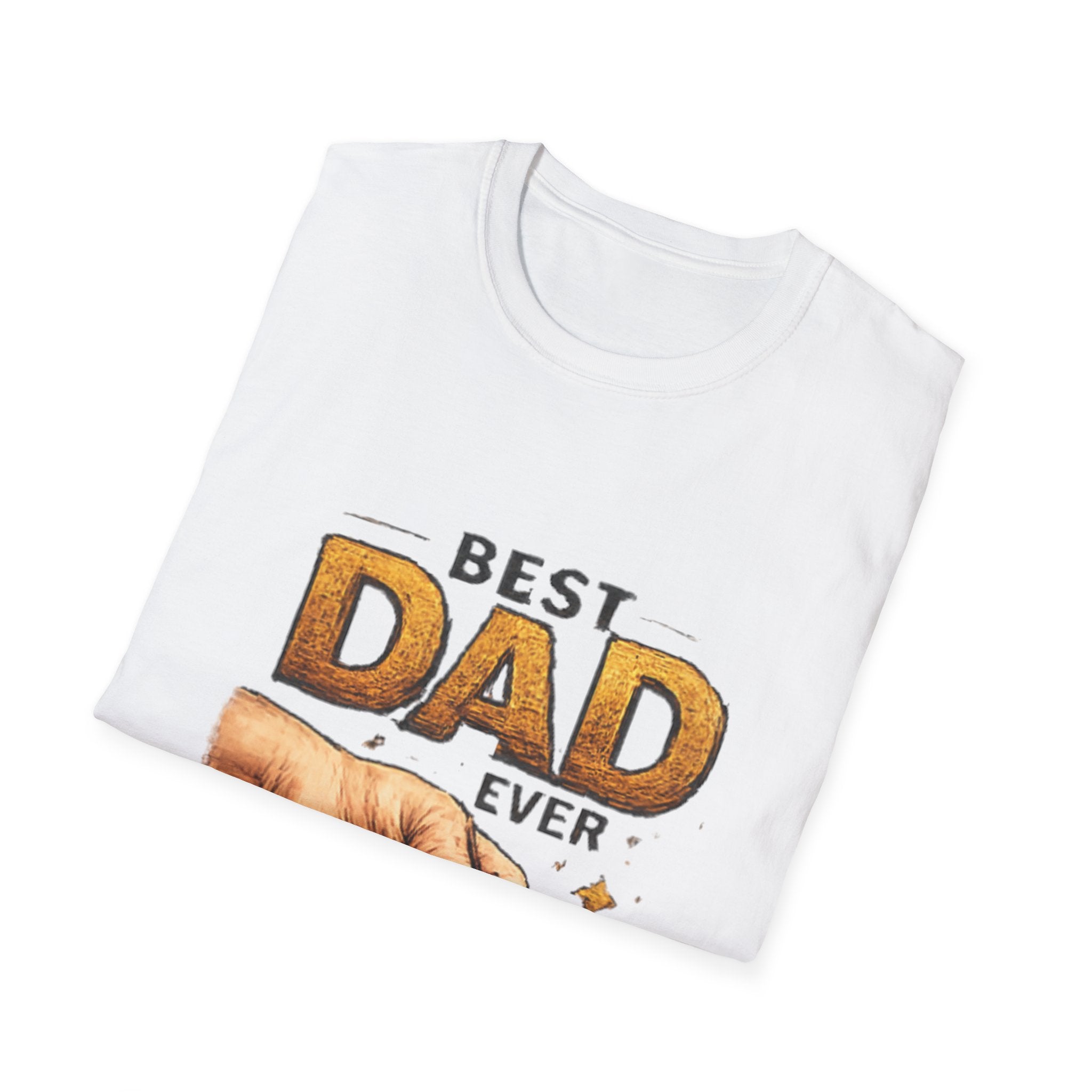 Best Dad Ever T-Shirt — Father & Child Fist Bump Design | Father's Day Gift