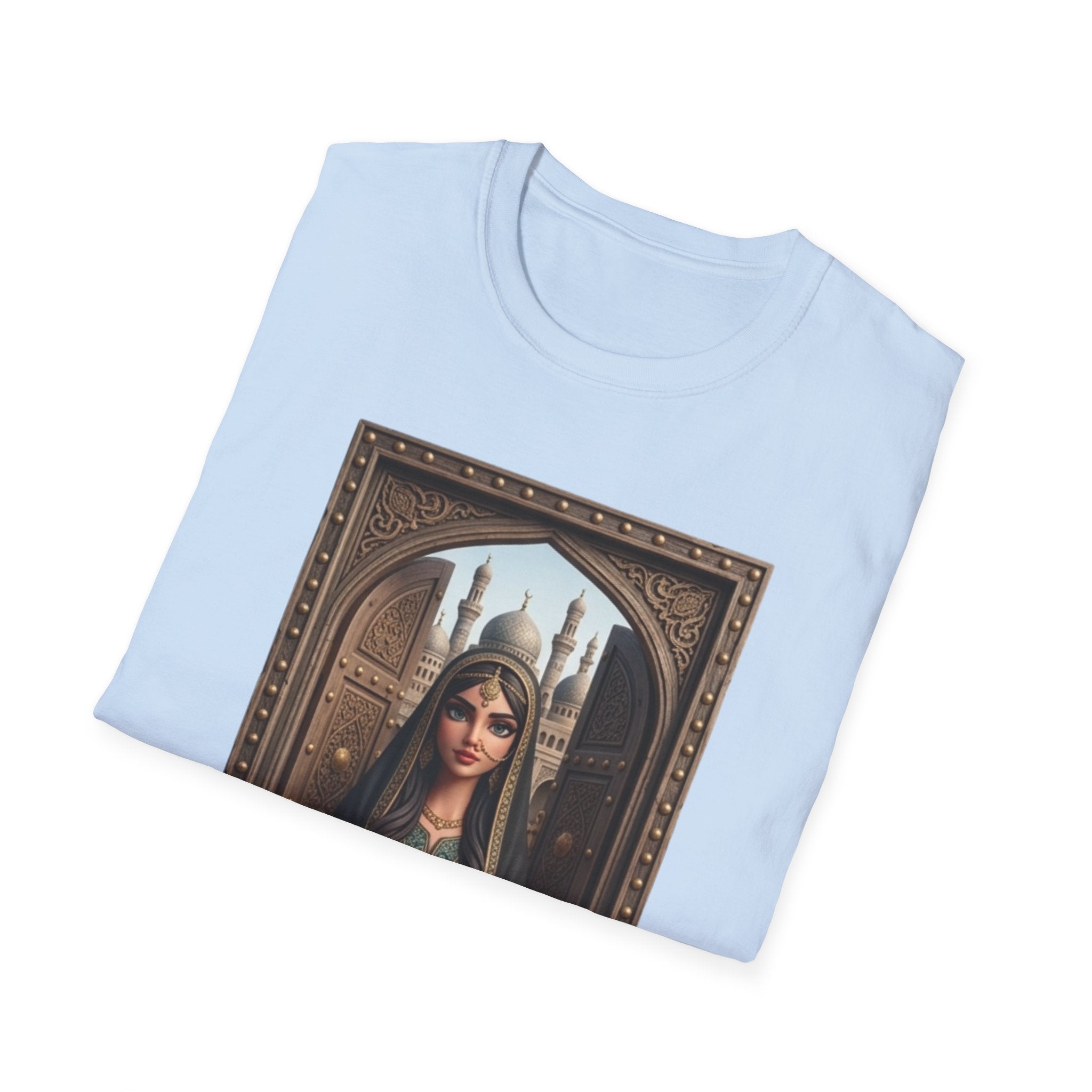Arabian Princess Portrait T-Shirt — Arabic Calligraphy Design