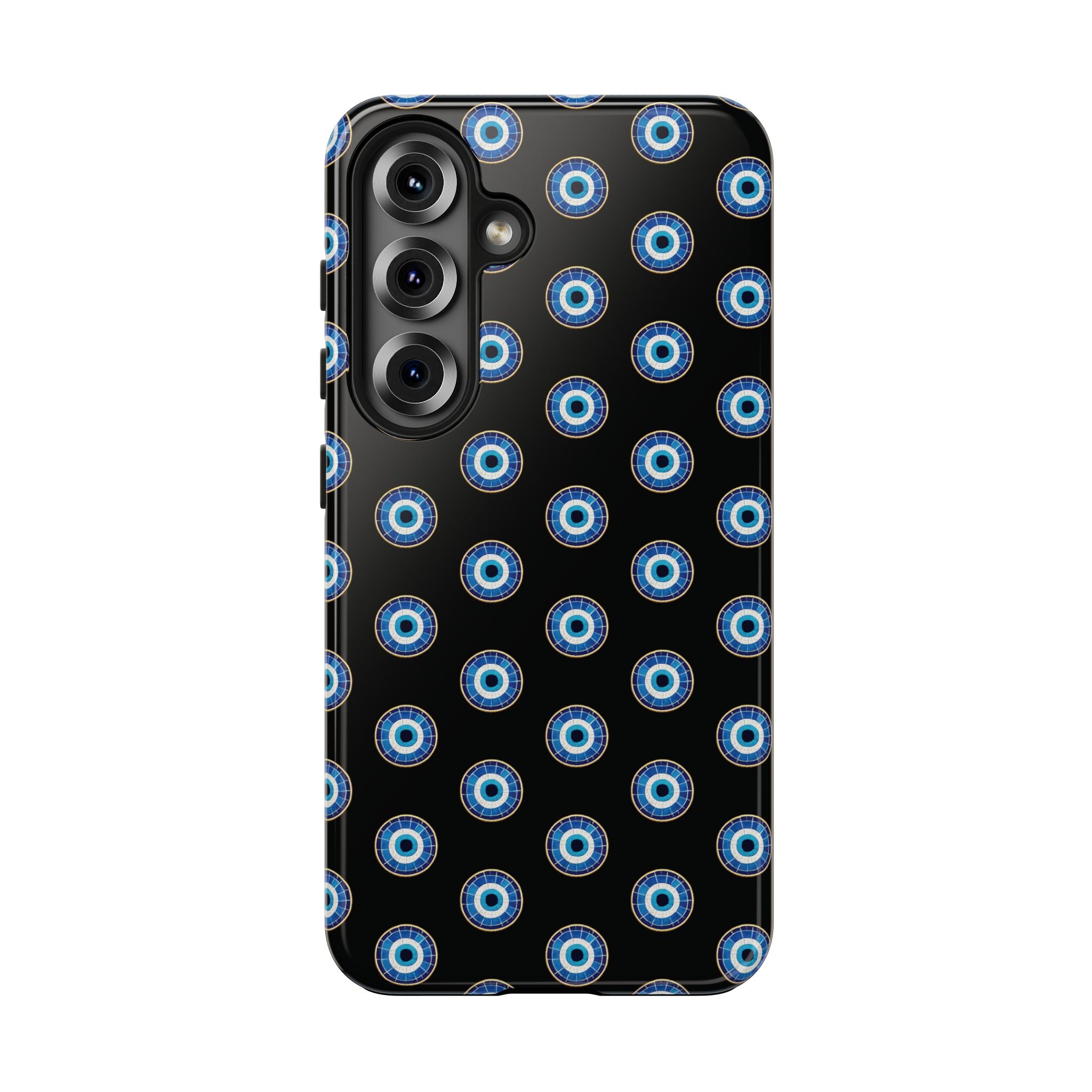 Evil Eye Pattern Tough Phone Case — Protective Blue Nazar Design