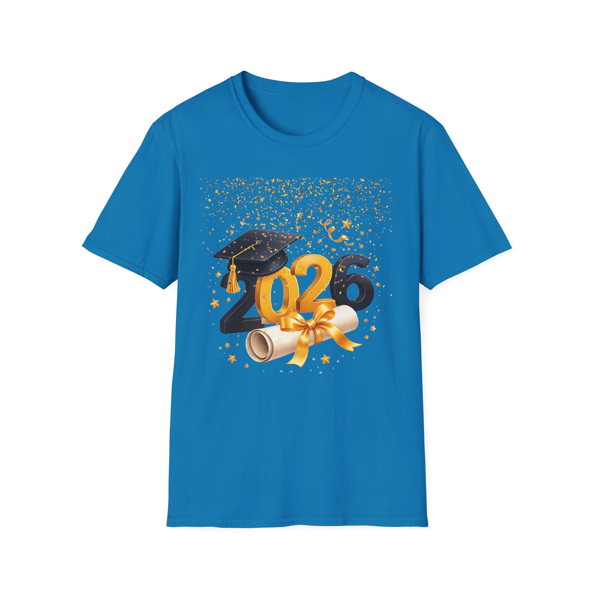 2026 Graduation T-Shirt – Class of 2026 Cap & Diploma Celebration Tee