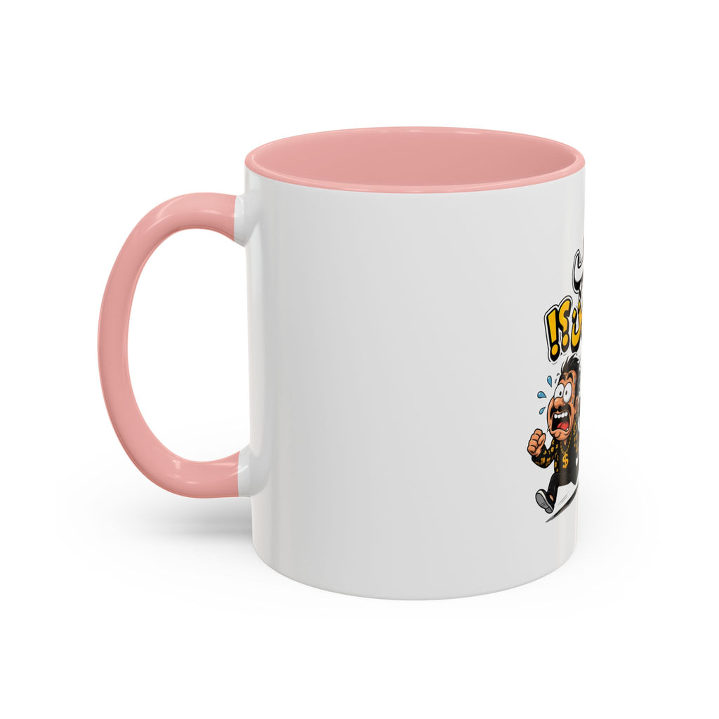Arabic Funny Escape From Bills Coffee Mug — ‘اهرب على فين؟!’ Accent Mug