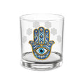 Hamsa & Evil Eye 10oz Rocks Glass — Protective Barware Gift