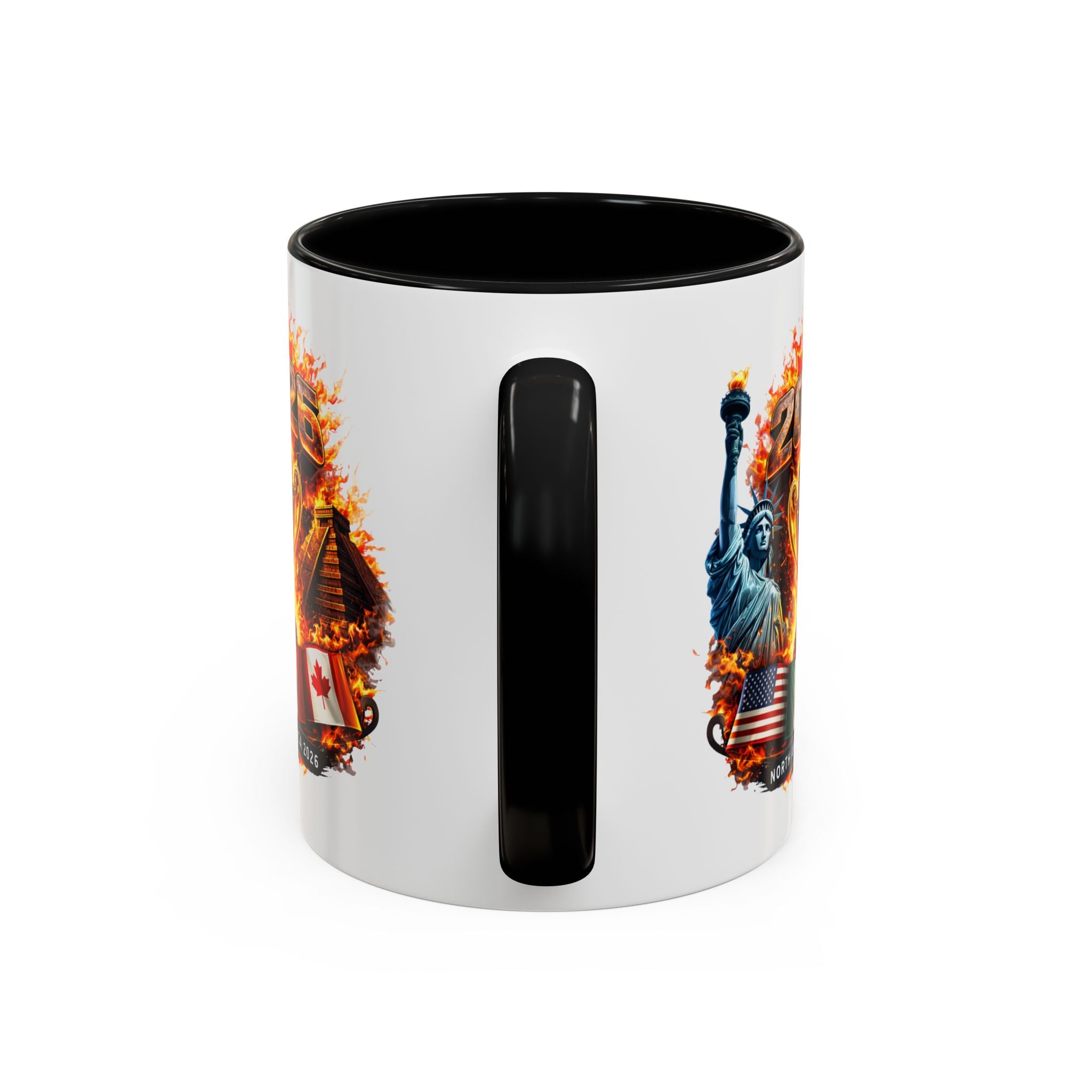 2026 North America Championship Coffee Mug — Trophy & Flags Accent Mug