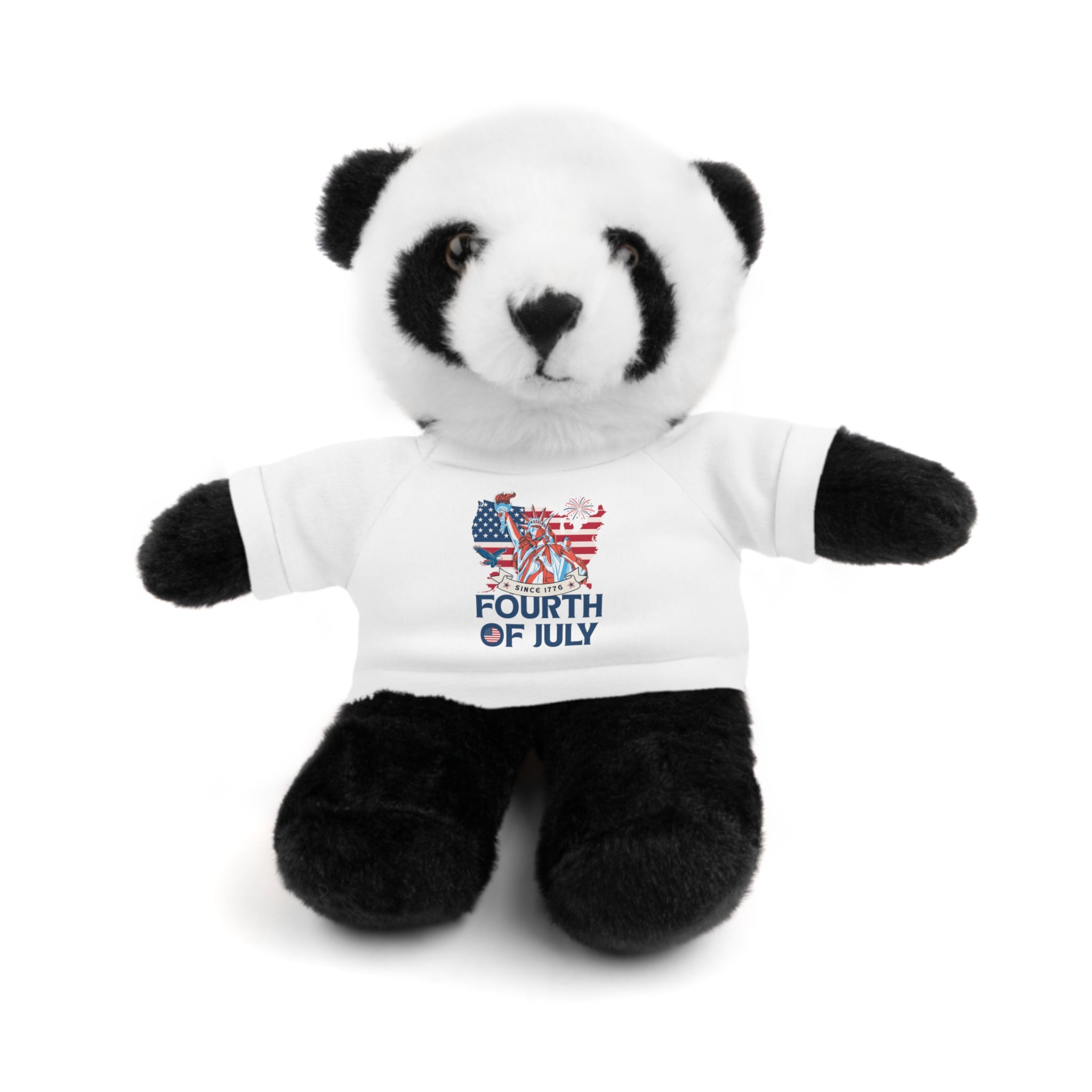 Fourth of July Teddy Bear — Plush Bear with 'Fourth of July' Tee
