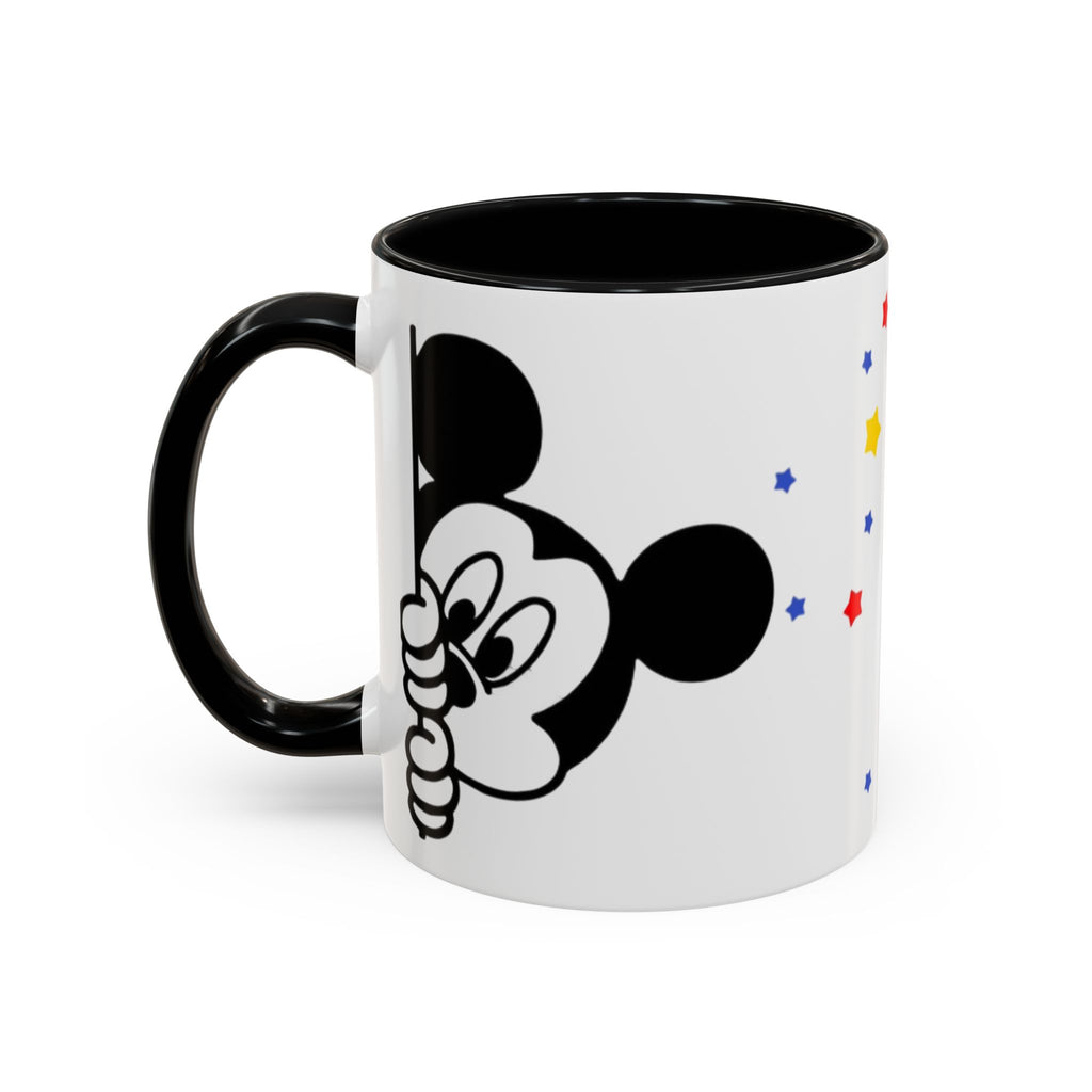 Mickey Mouse Accent Coffee Mug – Stars Pattern (11 oz)