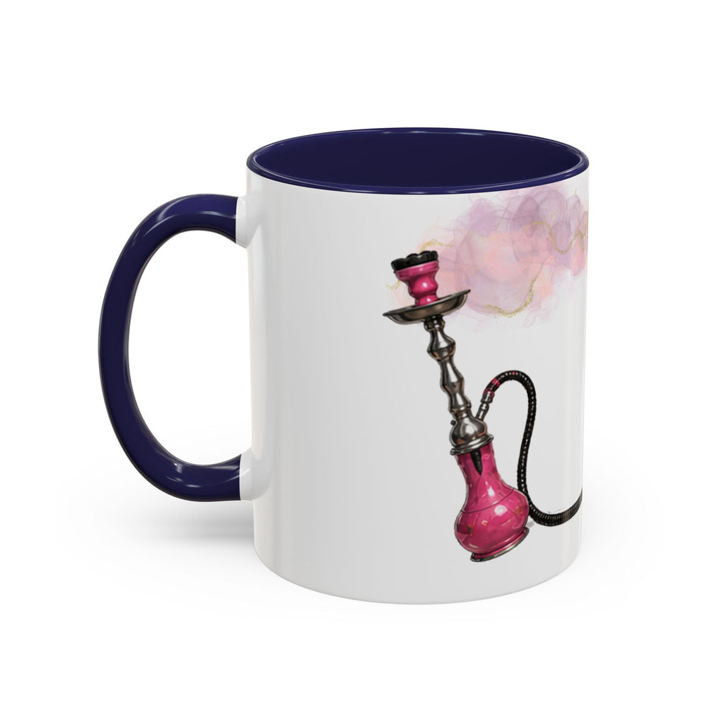 Arabic 'أين المعسل والفحم؟' Accent Coffee Mug — Funny Hookah Girl Design (11/oz)