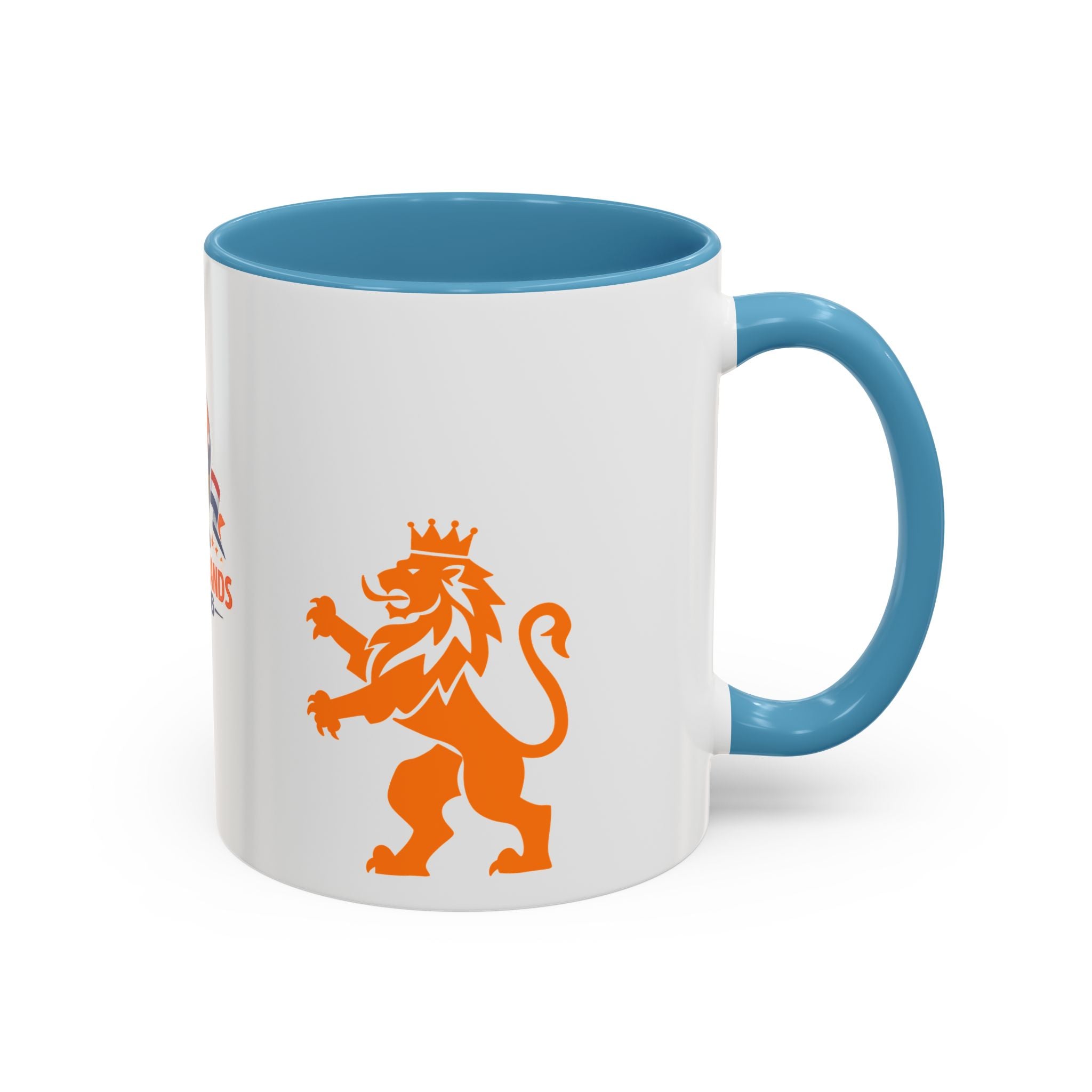 Netherlands 2026 Soccer Fan Coffee Mug — Orange Lion Accent Mug