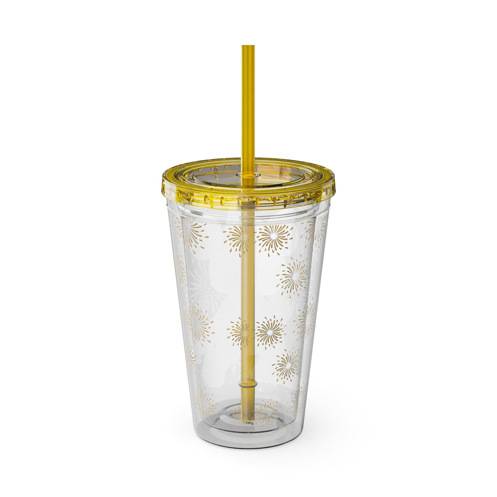 Minnie Mouse Sunsplash 16oz Tumbler with Straw