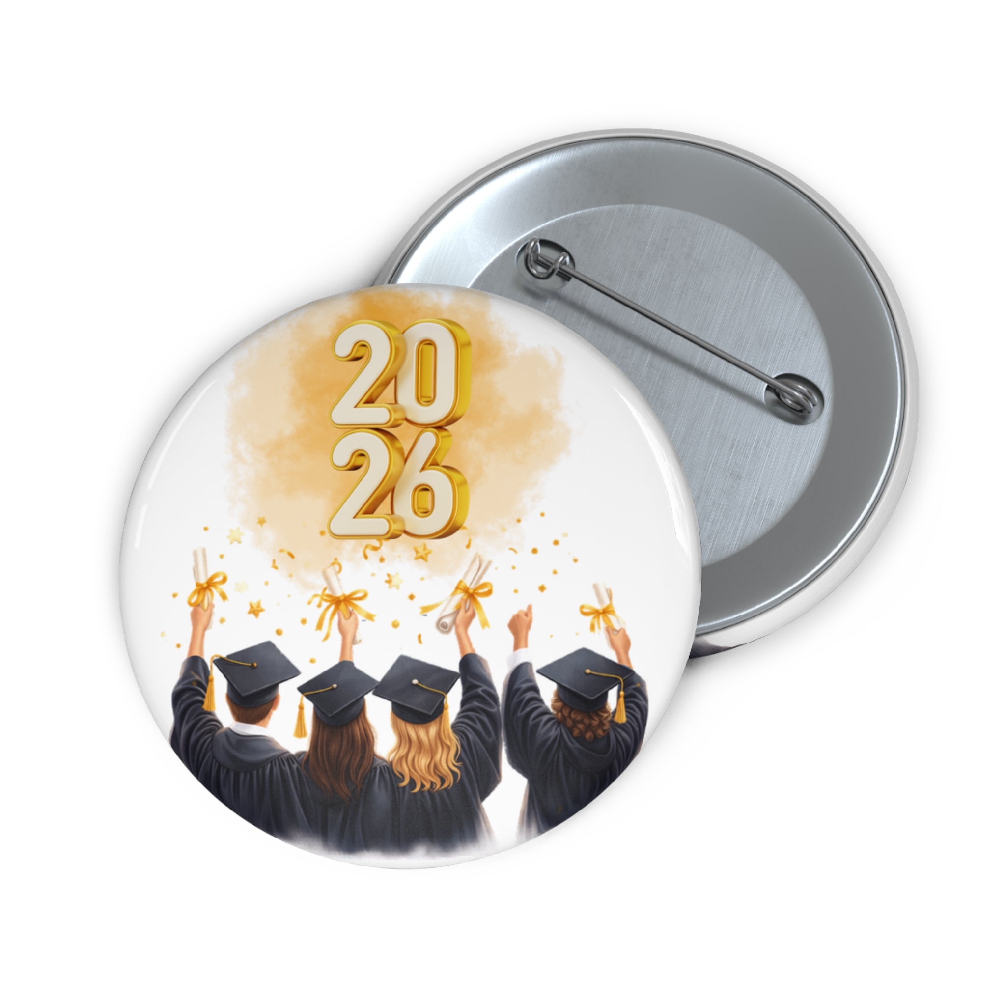 2026 Graduation Pin Button — Class of 2026 Party Favor Button Badge