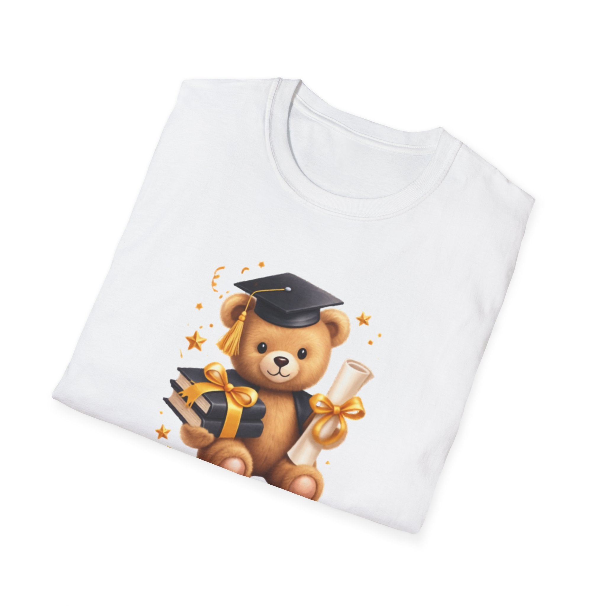 2026 Graduation Bear T-Shirt — Cute Teddy Grad Cap & Diploma Tee