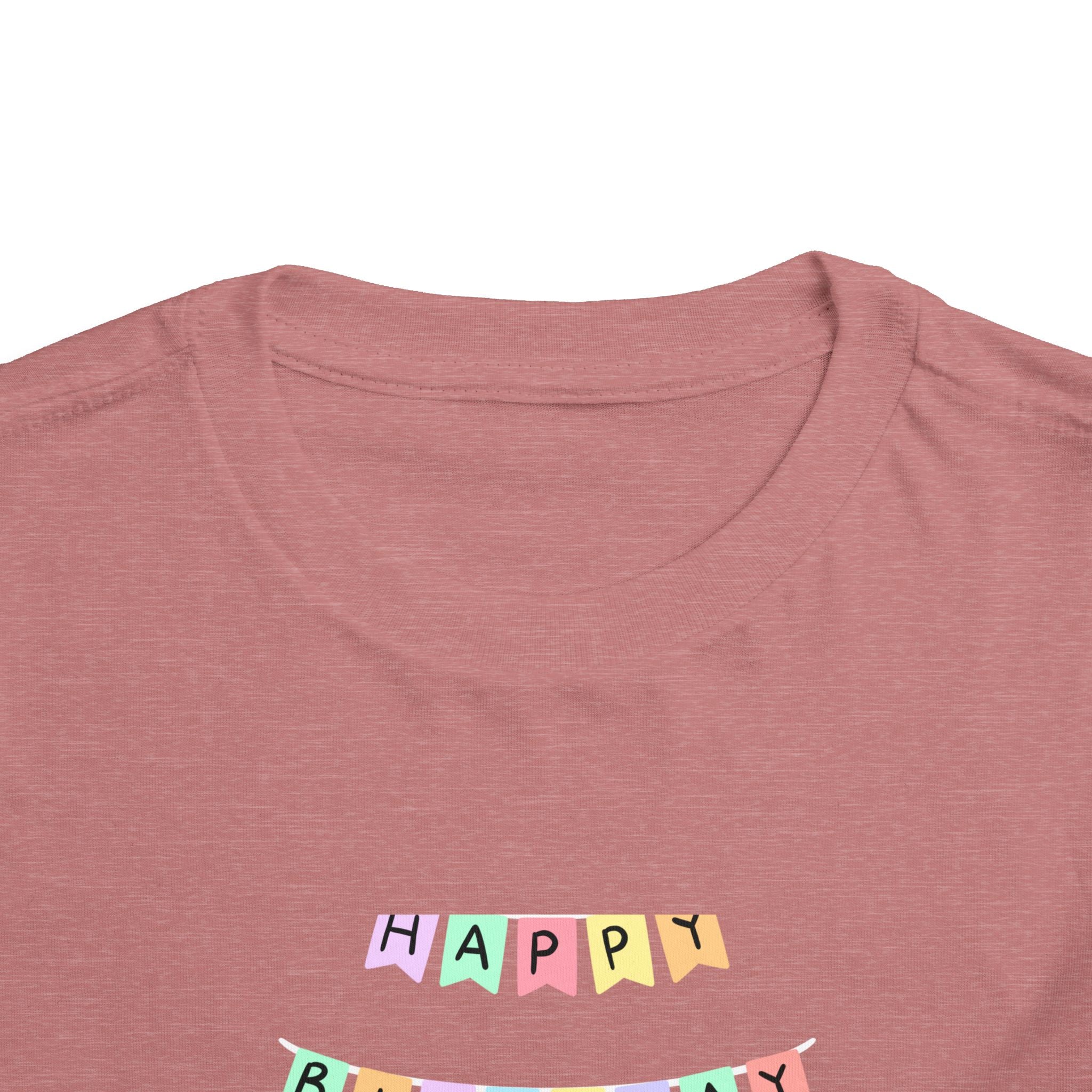 Toddler Birthday Castle Tee — "Happy Birthday" Princess Shirt