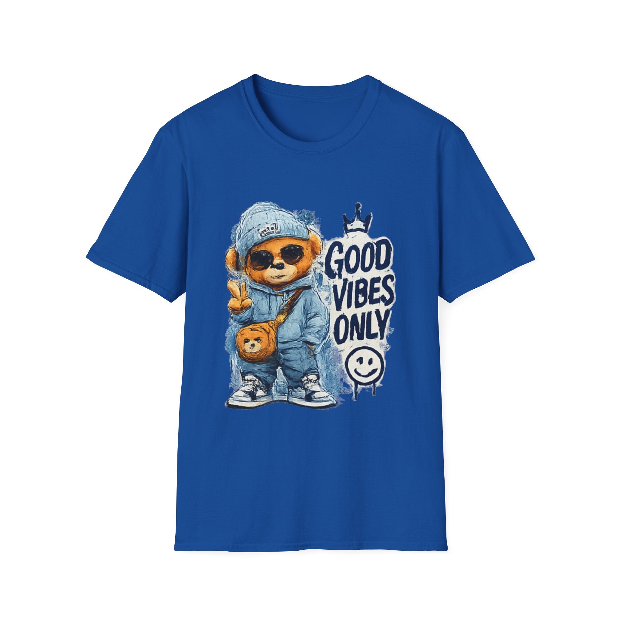 Good Vibes Only Bear T-Shirt — Cute Streetwear Graphic Tee