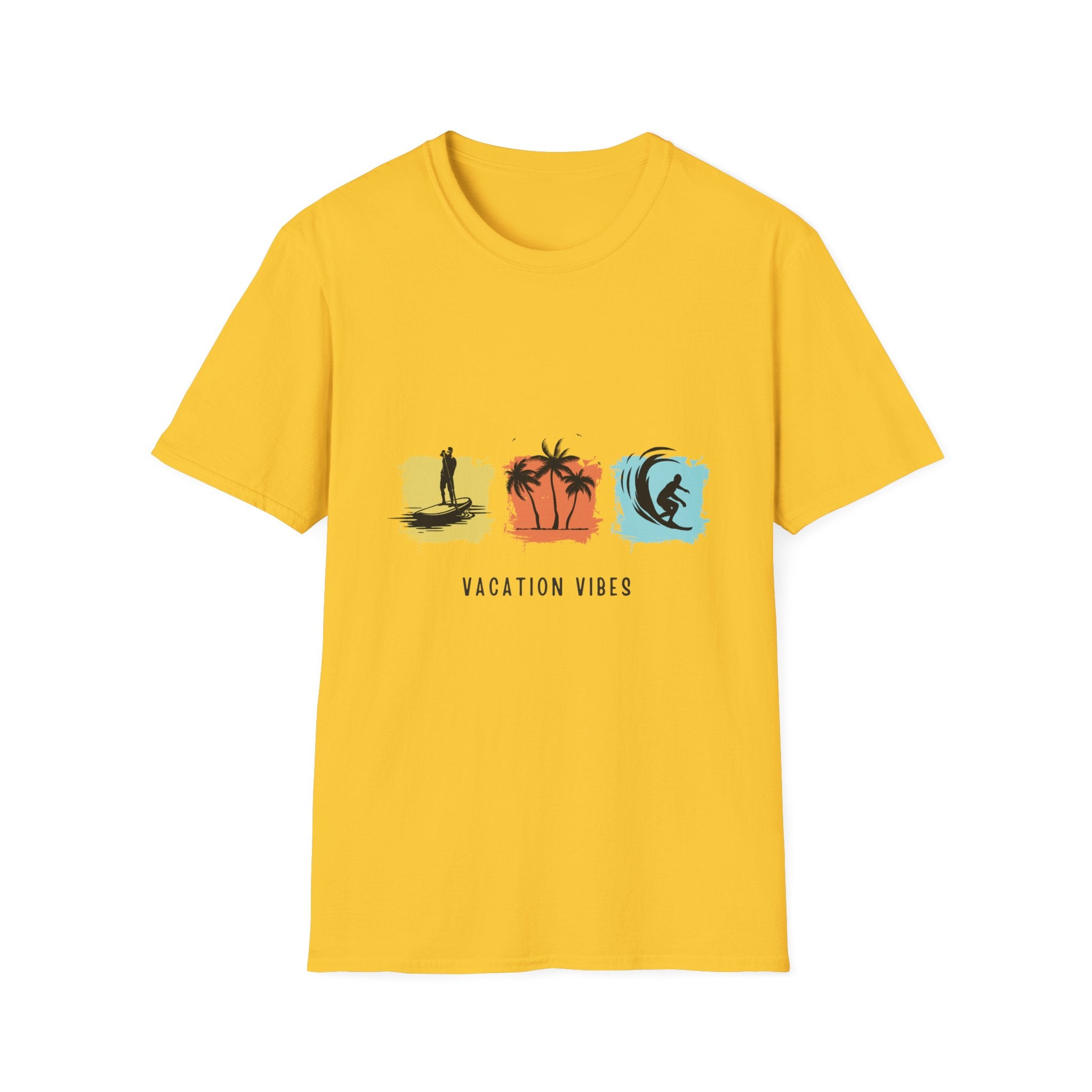 Vacation Vibes T-Shirt — Beach Surf Palm Tree Graphic Tee