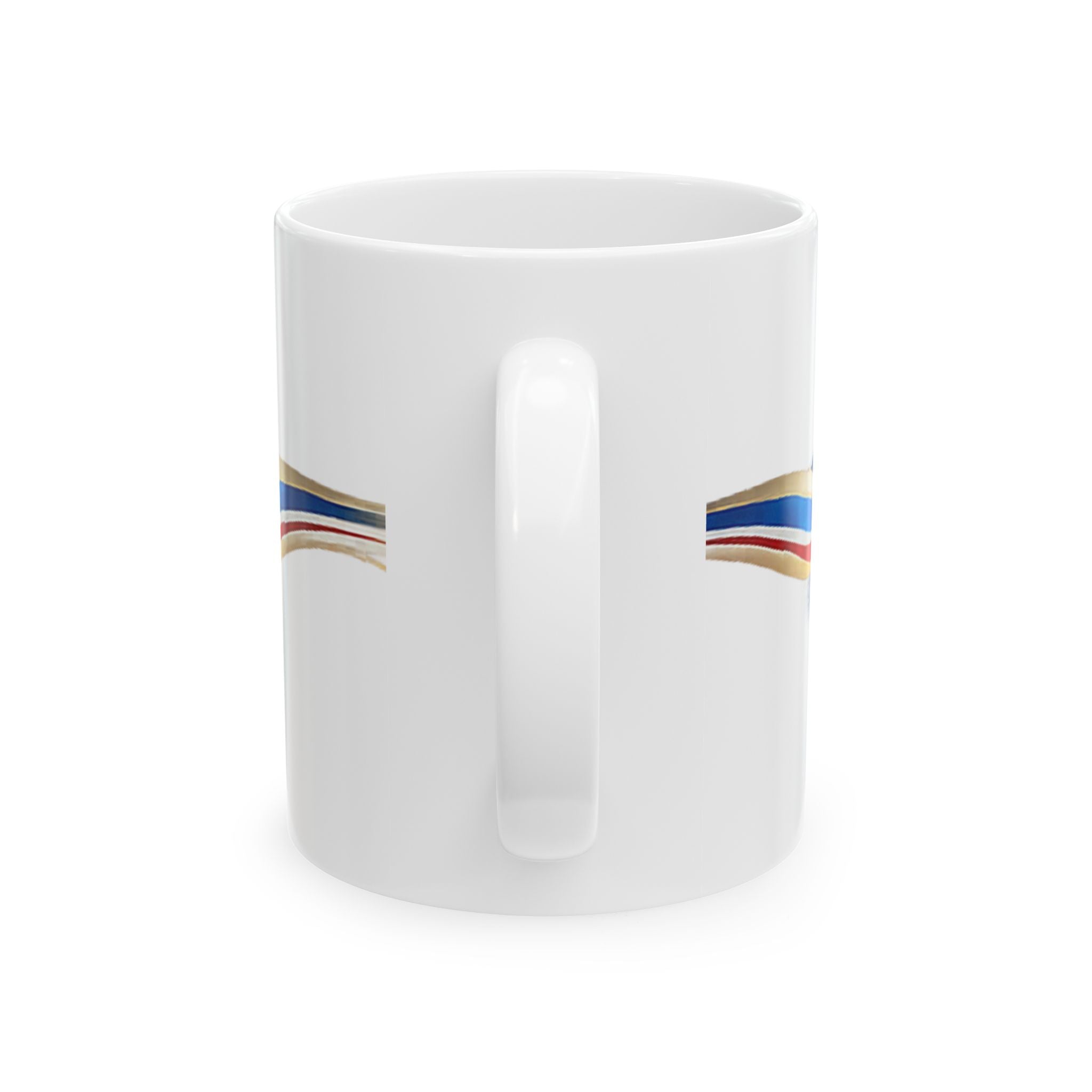 Kaldaya Ceramic Mug – Patriotic Star Emblem Coffee Cup (11oz)