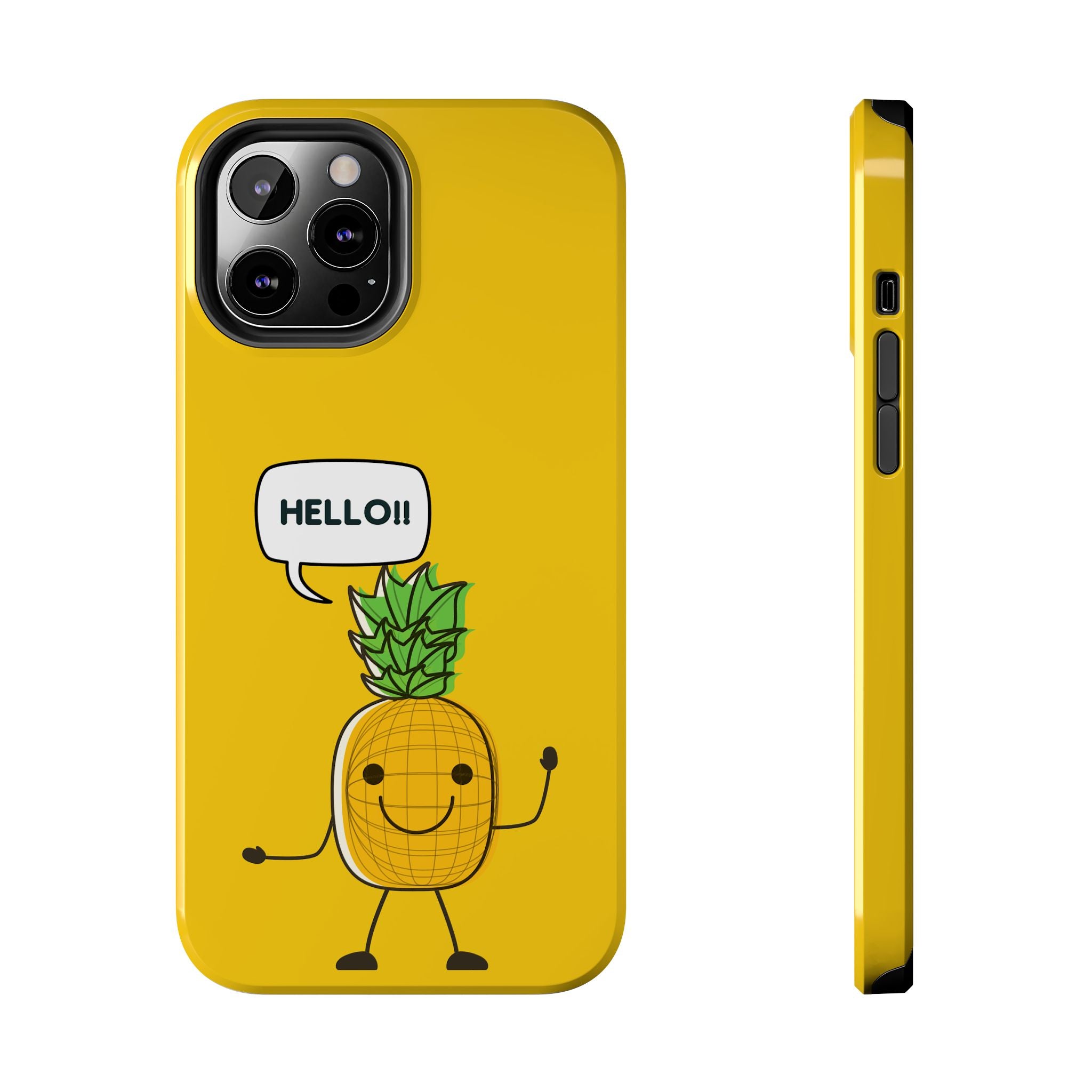 Pineapple 'HELLO!!' Tough Phone Case