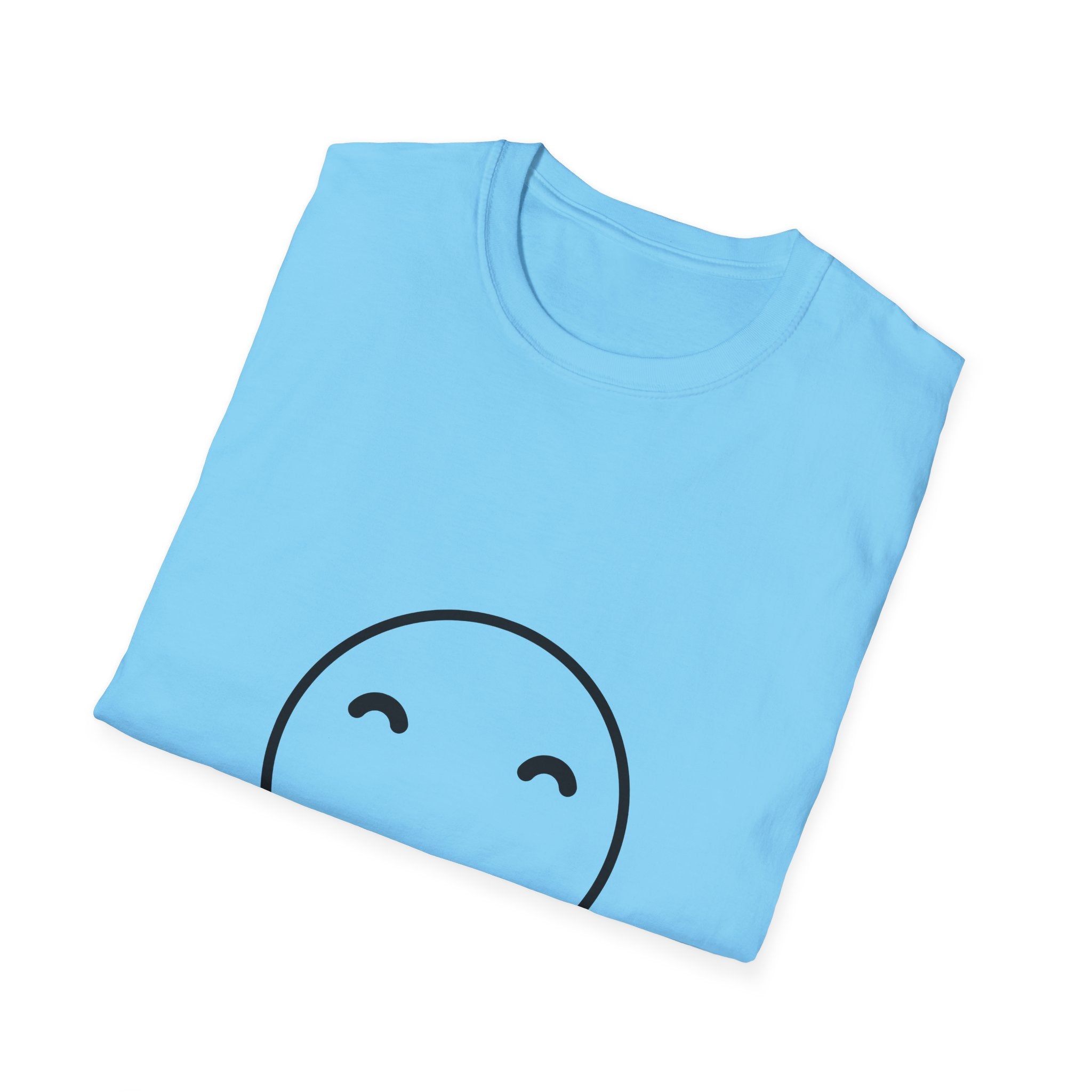 Smiley Face T-Shirt — "Enjoy Your Life" Minimal Graphic Tee