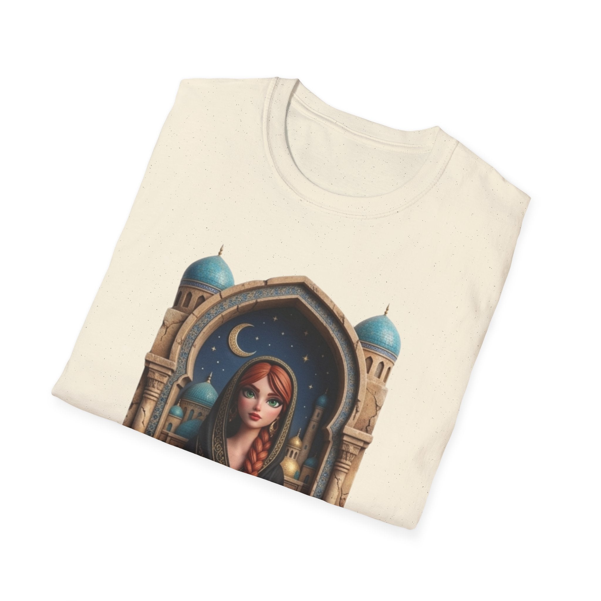 Arabic Princess Portrait T-Shirt — Middle Eastern Archway Art Tee