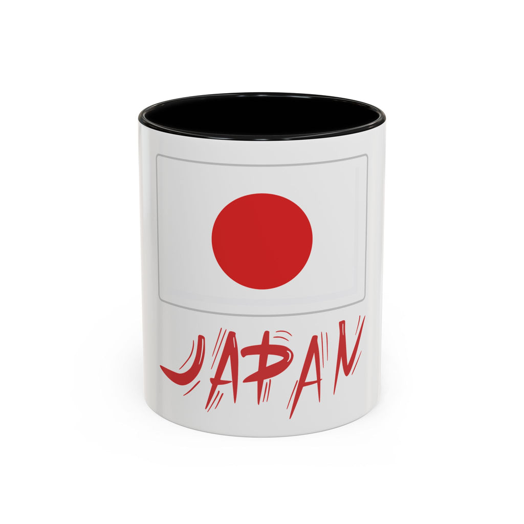 Japan Flag Accent Coffee Mug – Red Rising Sun Design (11/15oz)
