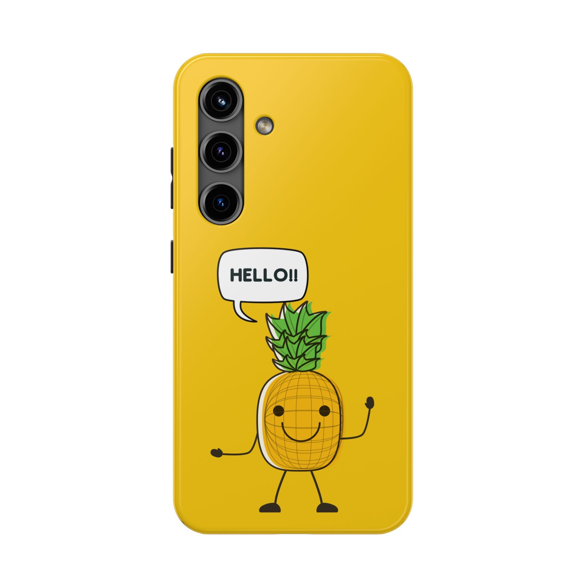 Pineapple 'HELLO!!' Tough Phone Case