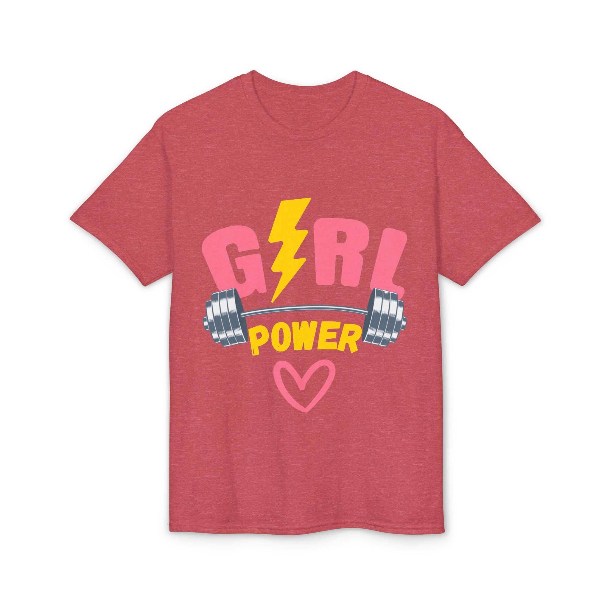 Girl Power T-Shirt — Pink Lightning Barbell Fitness Tee