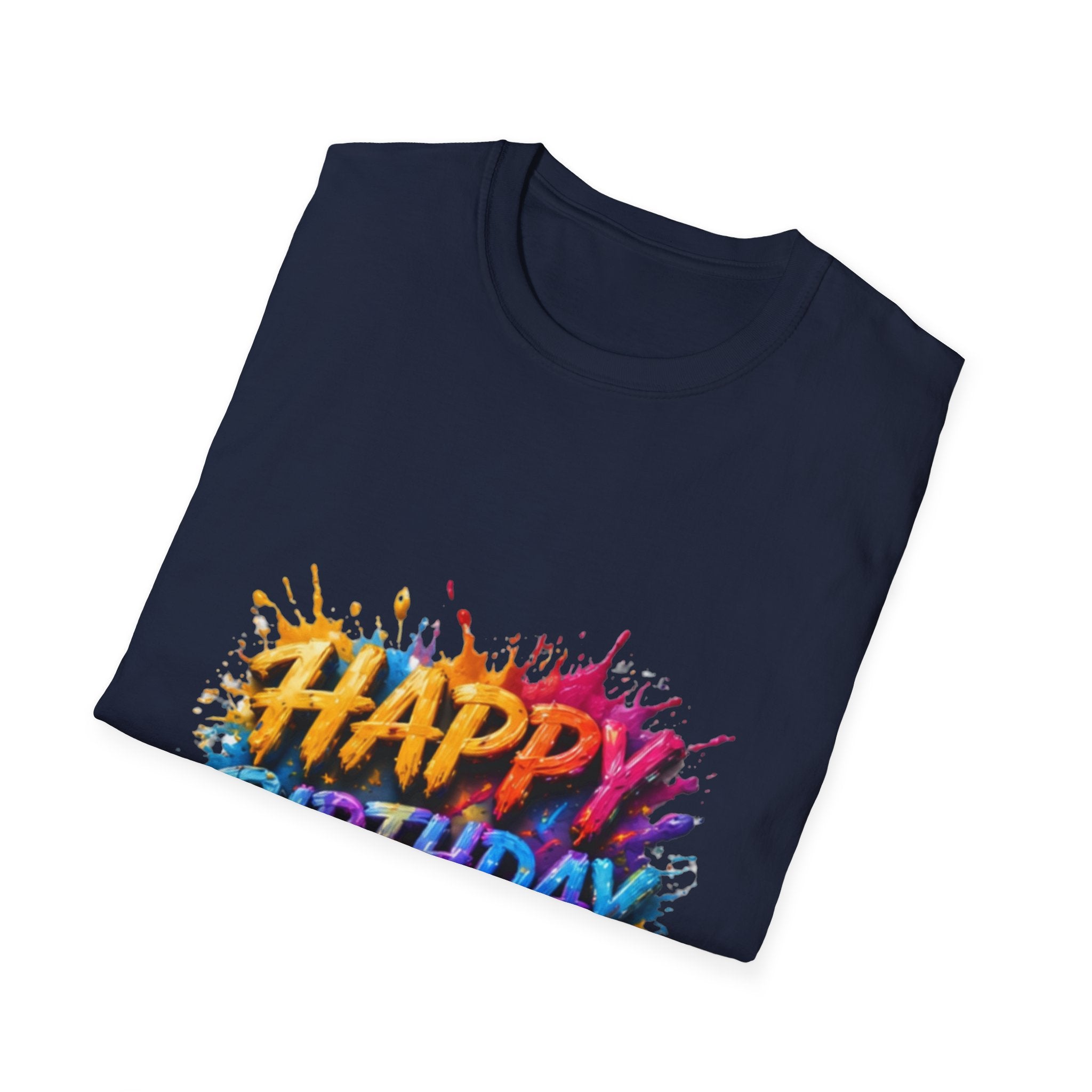 Happy Birthday Color Splash T-Shirt