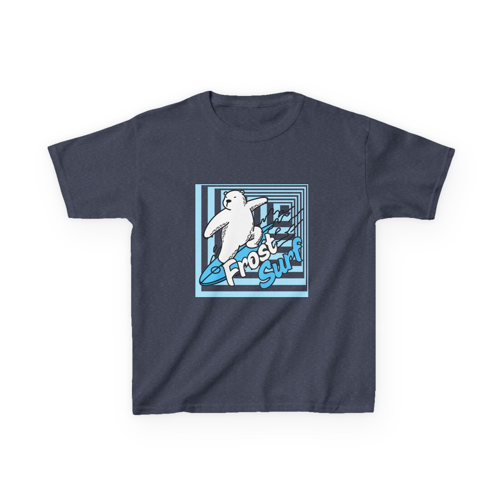 Kids Tee — 'Frost Surf' Polar Bear Surfing Graphic