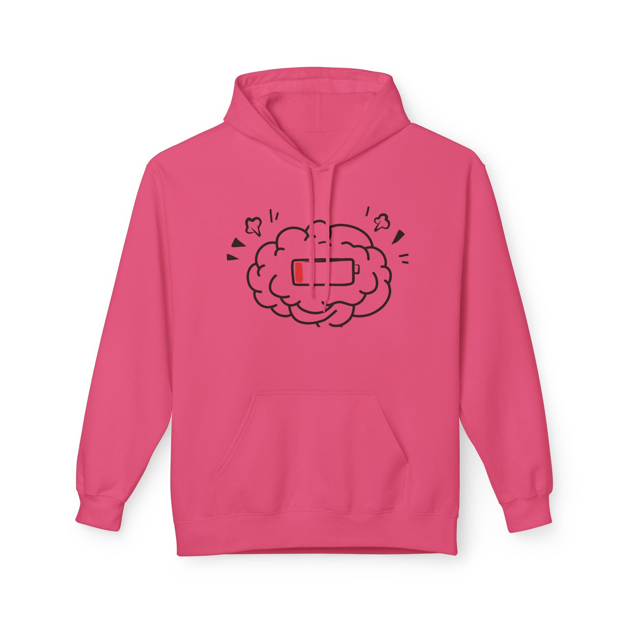 Low Battery Human Unisex Midweight Softstyle Fleece Hoodie