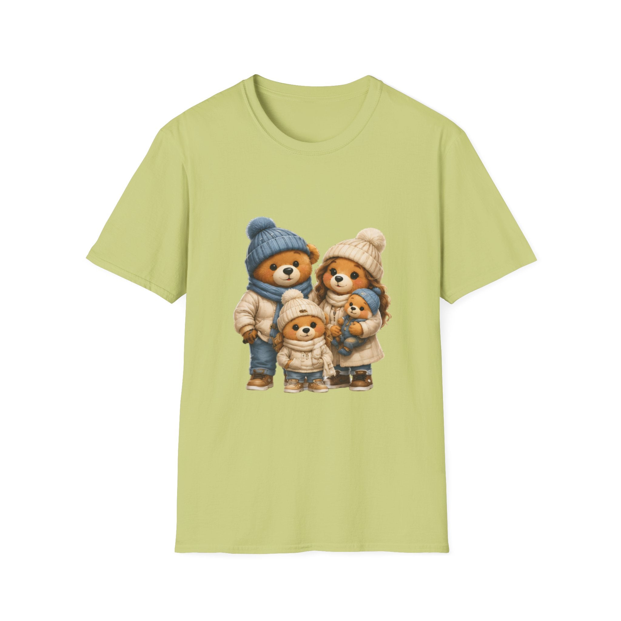Bear Family Winter Tee — Cute Cozy Holiday Family unisex t Shirt