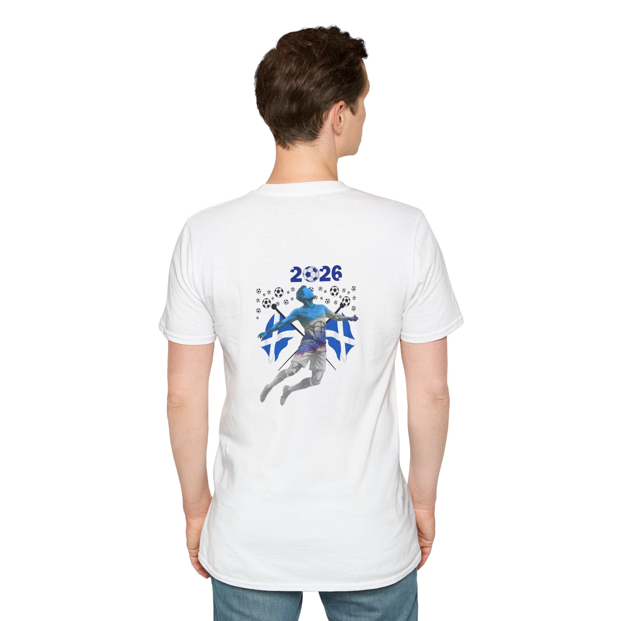 Scotland Football Flag T-Shirt — 2026 Soccer Fan Tee