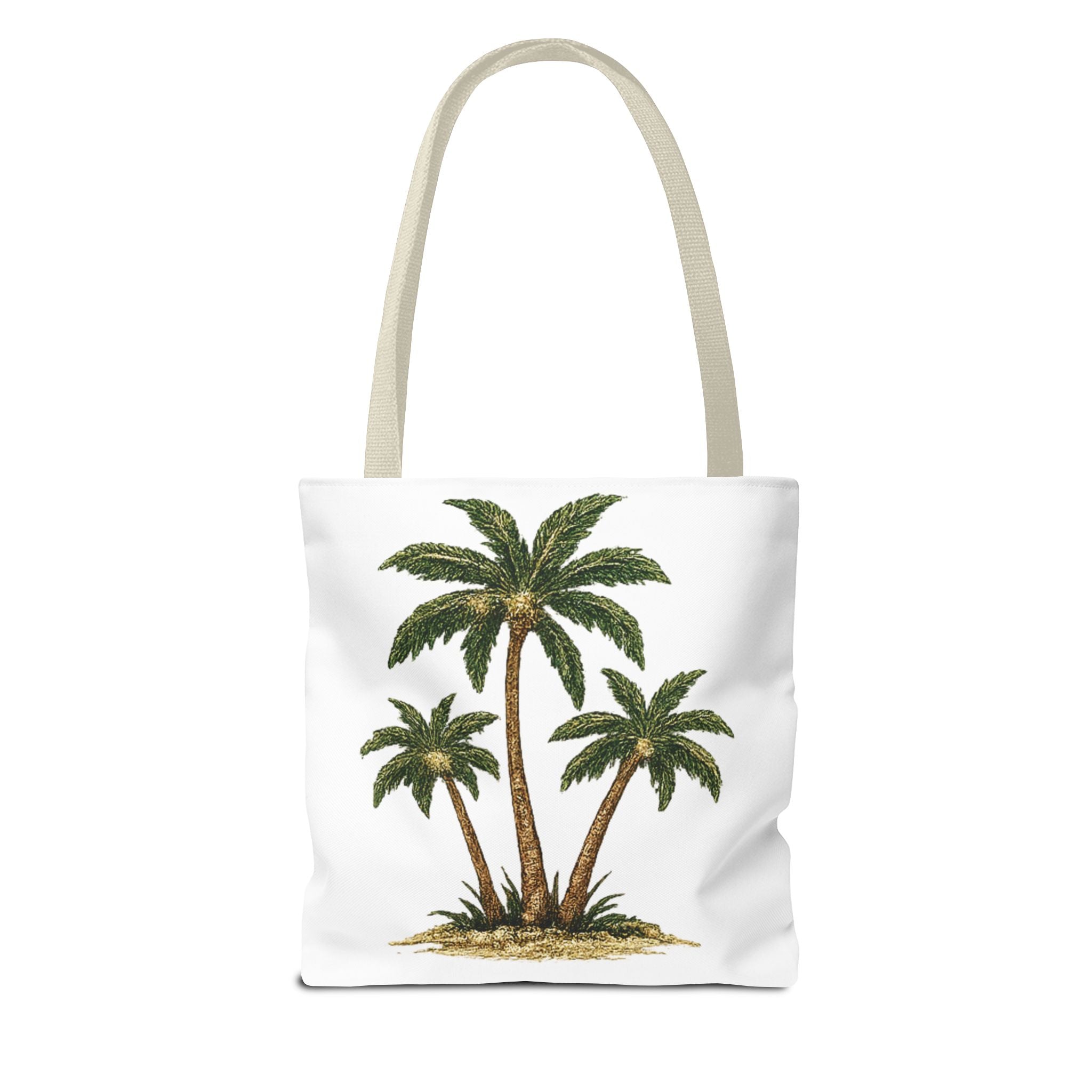 Palm Tree Tote Bag — Tropical Beach Canvas Tote for Summer, Vacation & Everyday Use