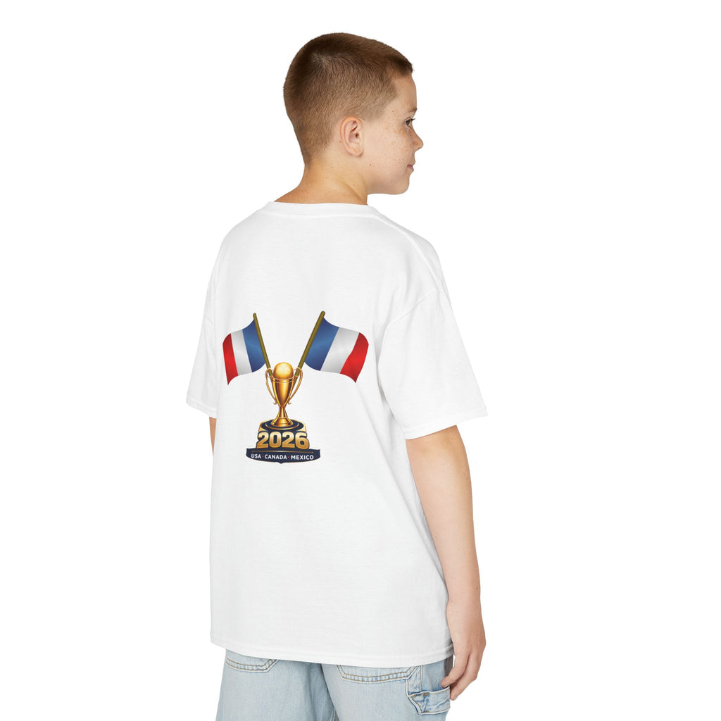 France 2026 Kids T‑Shirt — World Cup Trophy & French Flag Soccer Tee
